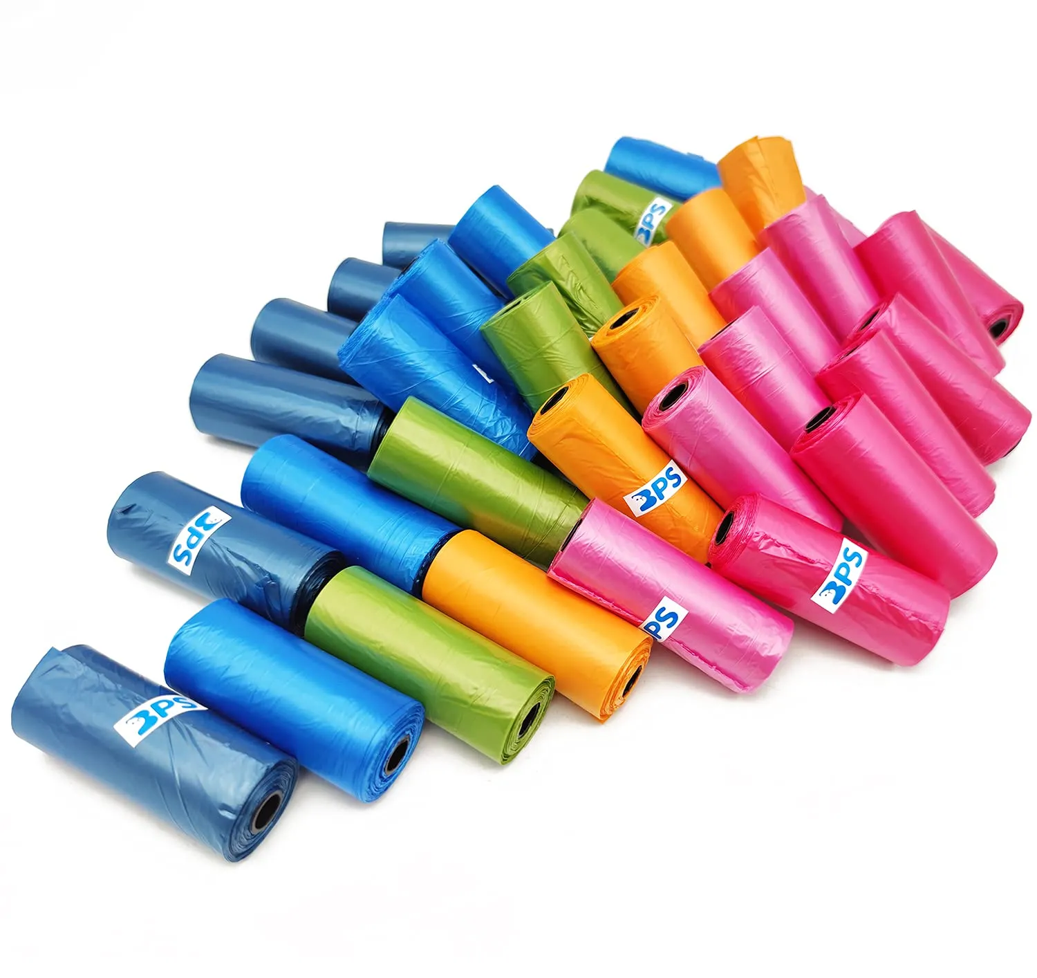 BPS-5395 - 540 sacchetti per escrementi di cani, per animali domestici, confezione da 36 rotoli multicolore - immagine 2