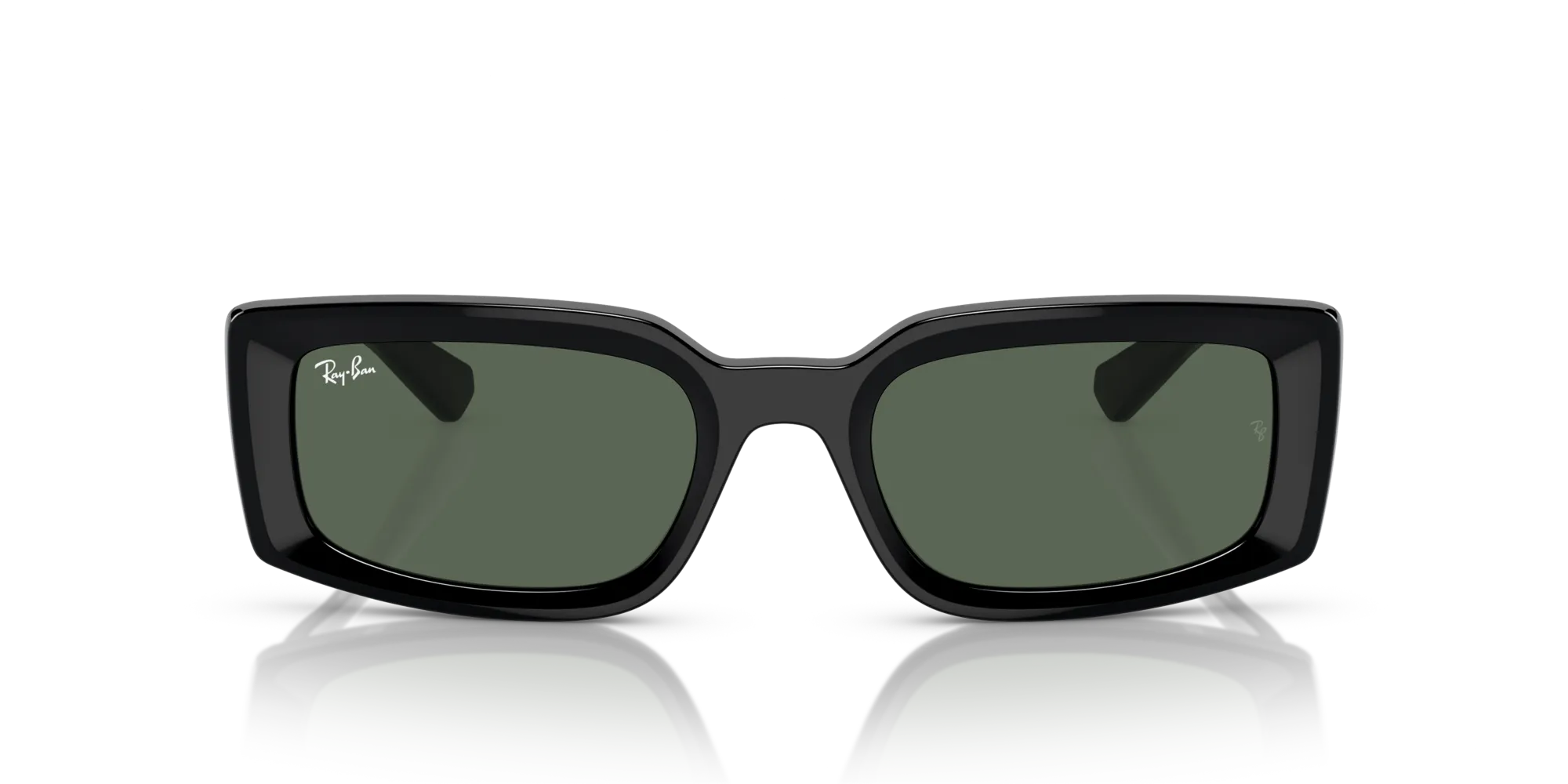 Ray - Ban RB4395 KILIANE 667771 Occhiali da sole Acetato Nero Verde Pillow Normale - immagine 3