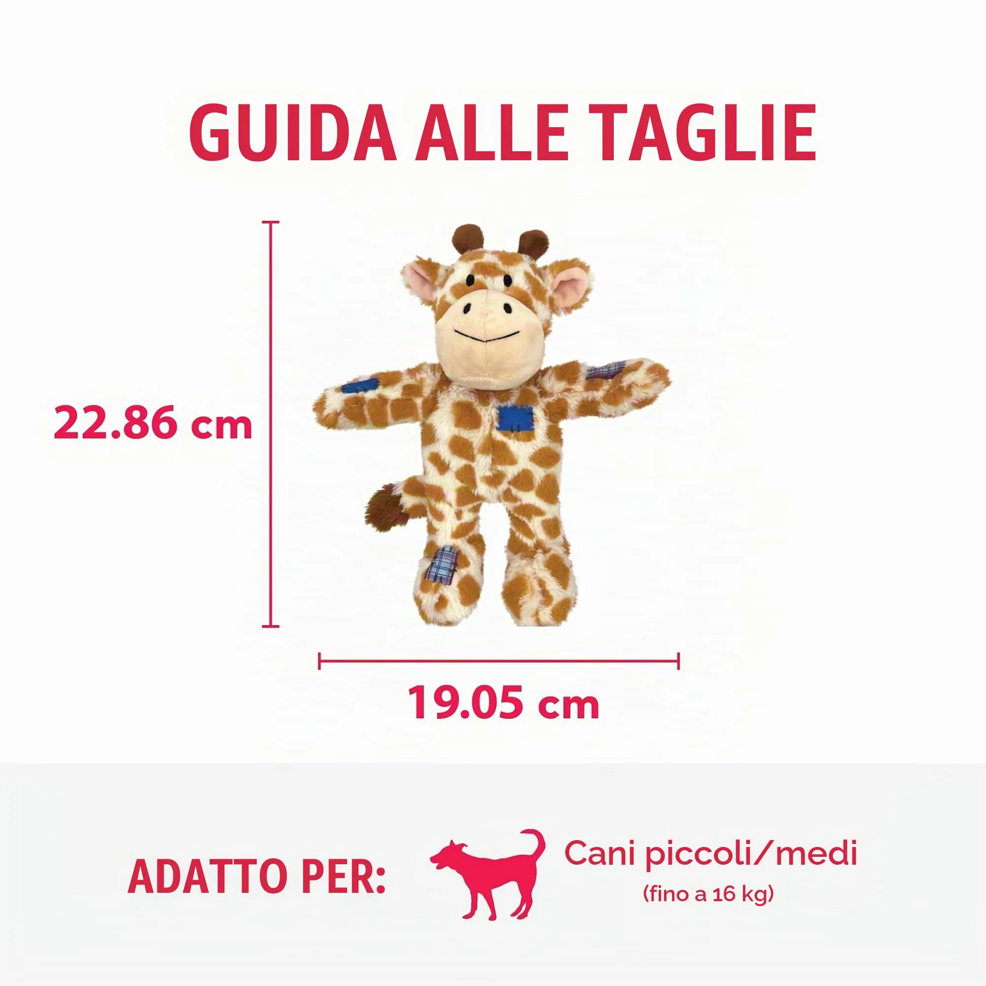 KONG Wild Knots Giraffa giocattolo per cani (S/M) - immagine 3