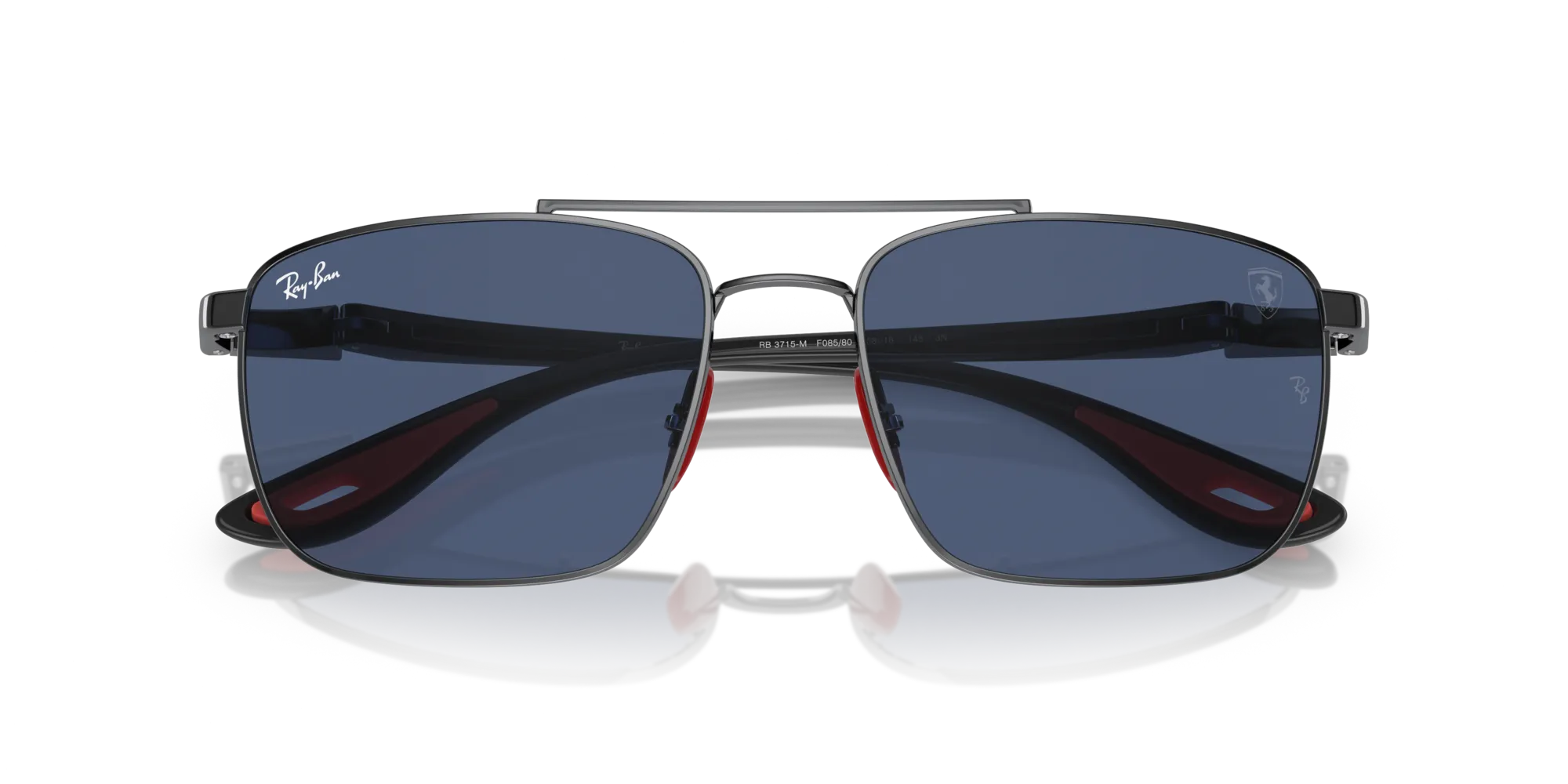 Ray - Ban RB3715M F08580 Occhiali da sole Acciaio Grigio Blu Squadrata Normale - immagine 2