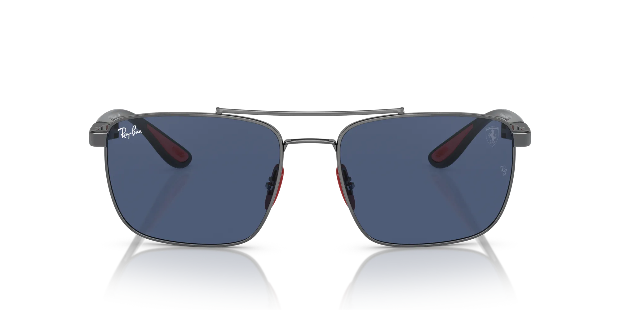 Ray - Ban RB3715M F08580 Occhiali da sole Acciaio Grigio Blu Squadrata Normale - immagine 3