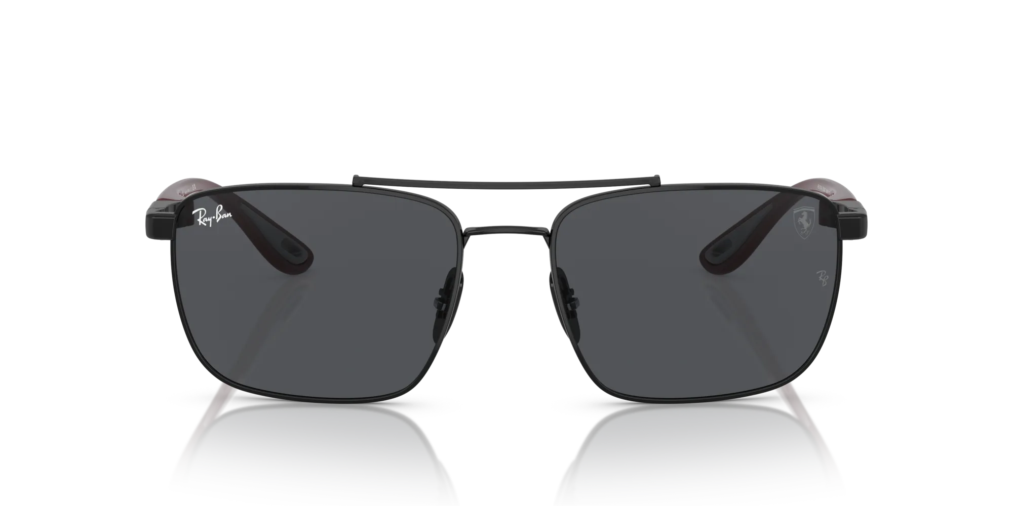 Ray - Ban RB3715M F02087 Occhiali da sole Acciaio Nero Grigio Squadrata Normale - immagine 3