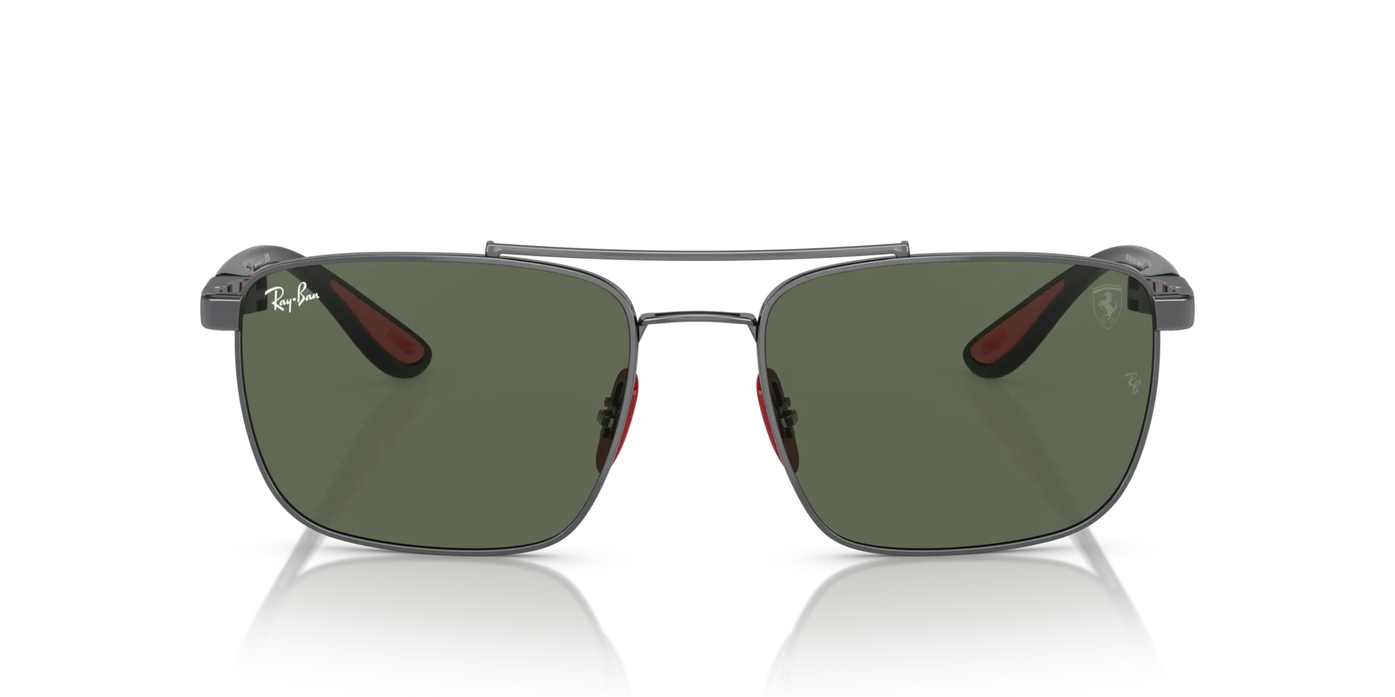 Ray - Ban RB3715M F00171 Occhiali da sole Acciaio Grigio Verde Squadrata Normale - immagine 3