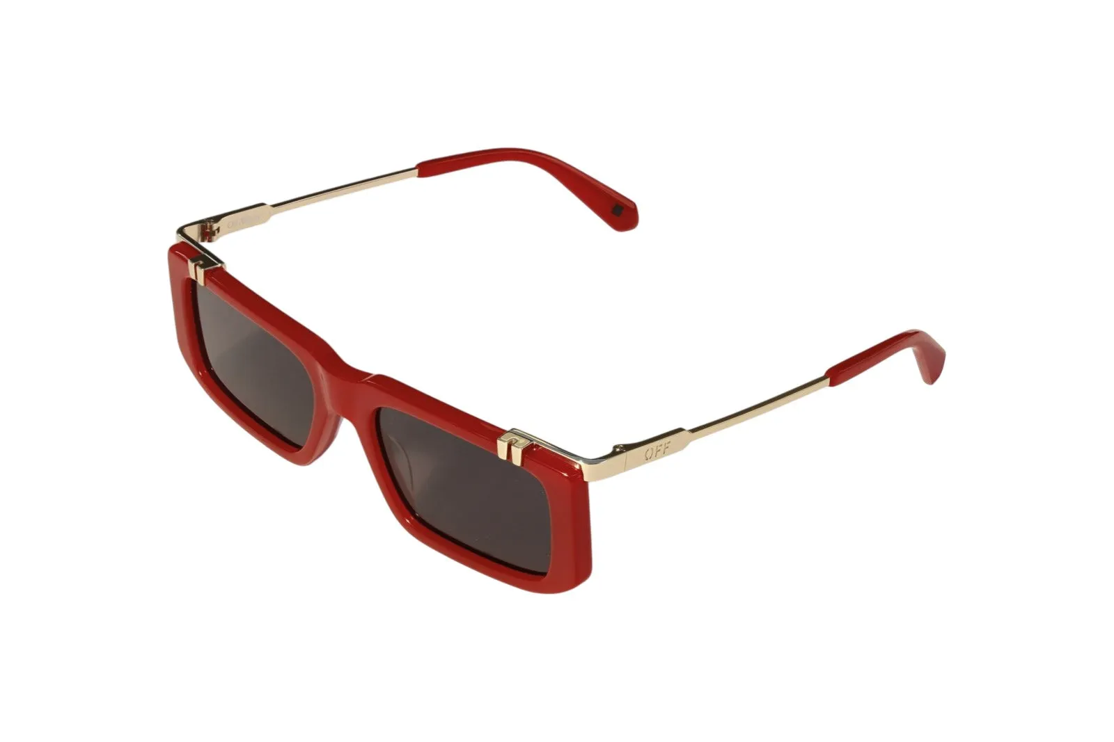 Off-White OW2032 2507 Occhiali da sole Acetato Rosso Grigio Squadrata Normale - immagine 1