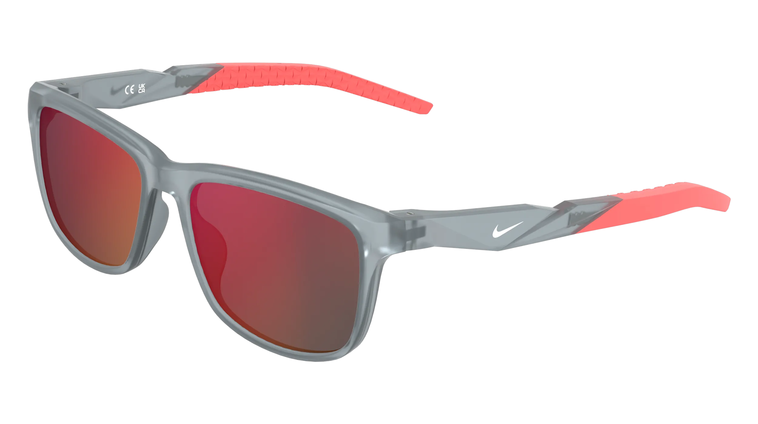 Nike NIKE RADEON BOLT IW1812X 12 Occhiali da sole bambino Bio-iniettato Grigio Arancione Squadrata Specchiate - immagine 1