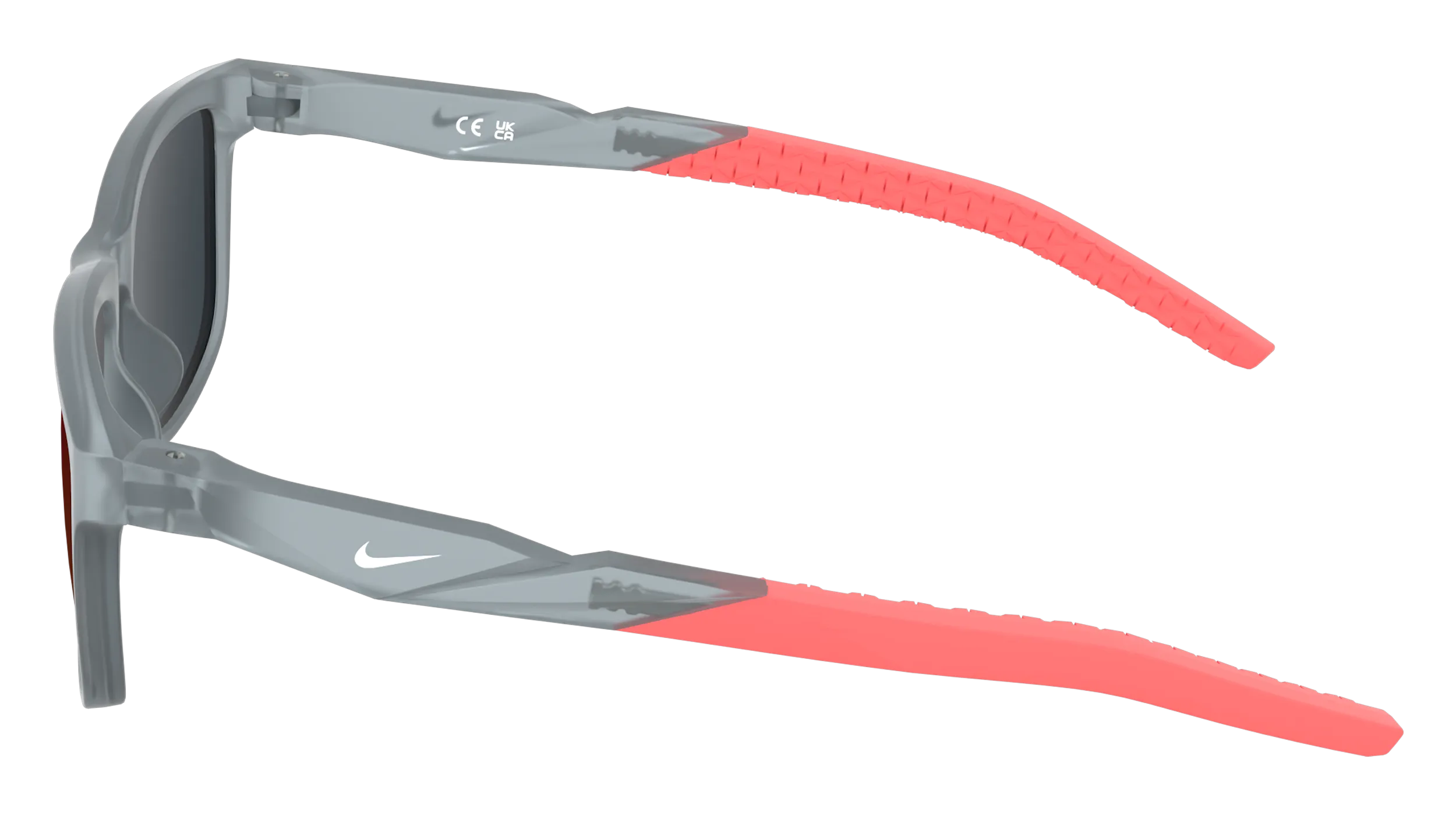 Nike NIKE RADEON BOLT IW1812X 12 Occhiali da sole bambino Bio-iniettato Grigio Arancione Squadrata Specchiate - immagine 3