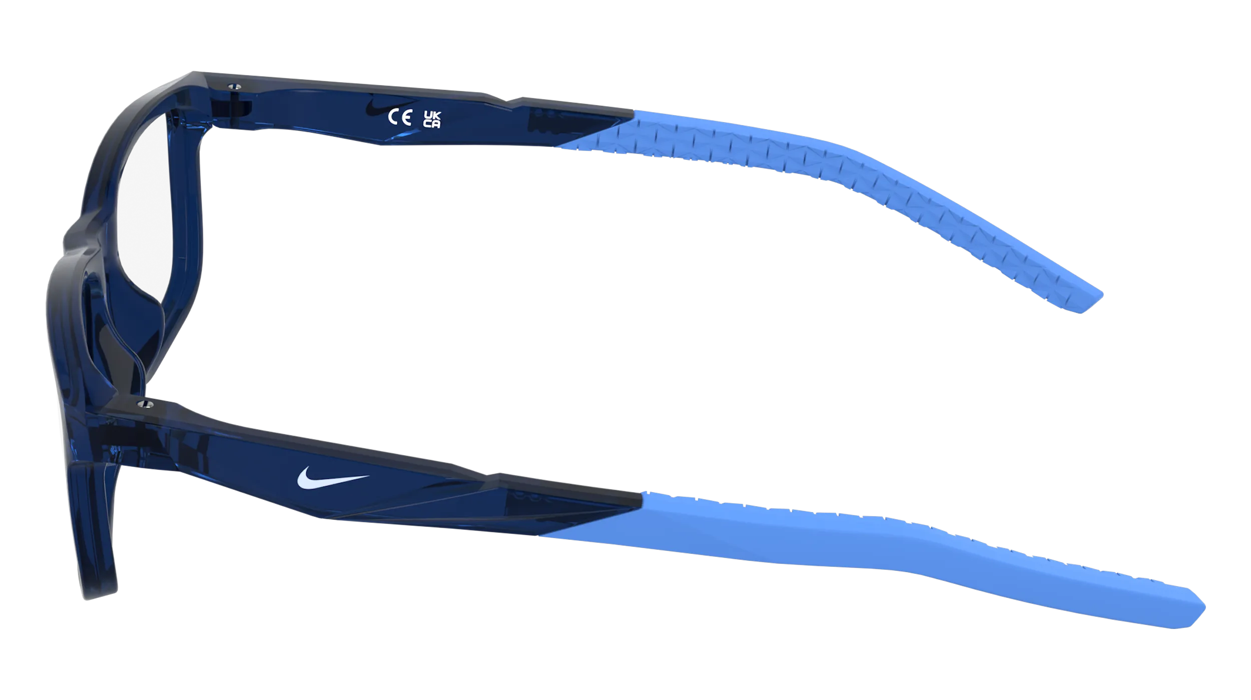 Nike Junior Nike NIKE 5104 410 Montature da vista bambino Bio-iniettato Blu Squadrata Normale - immagine 3