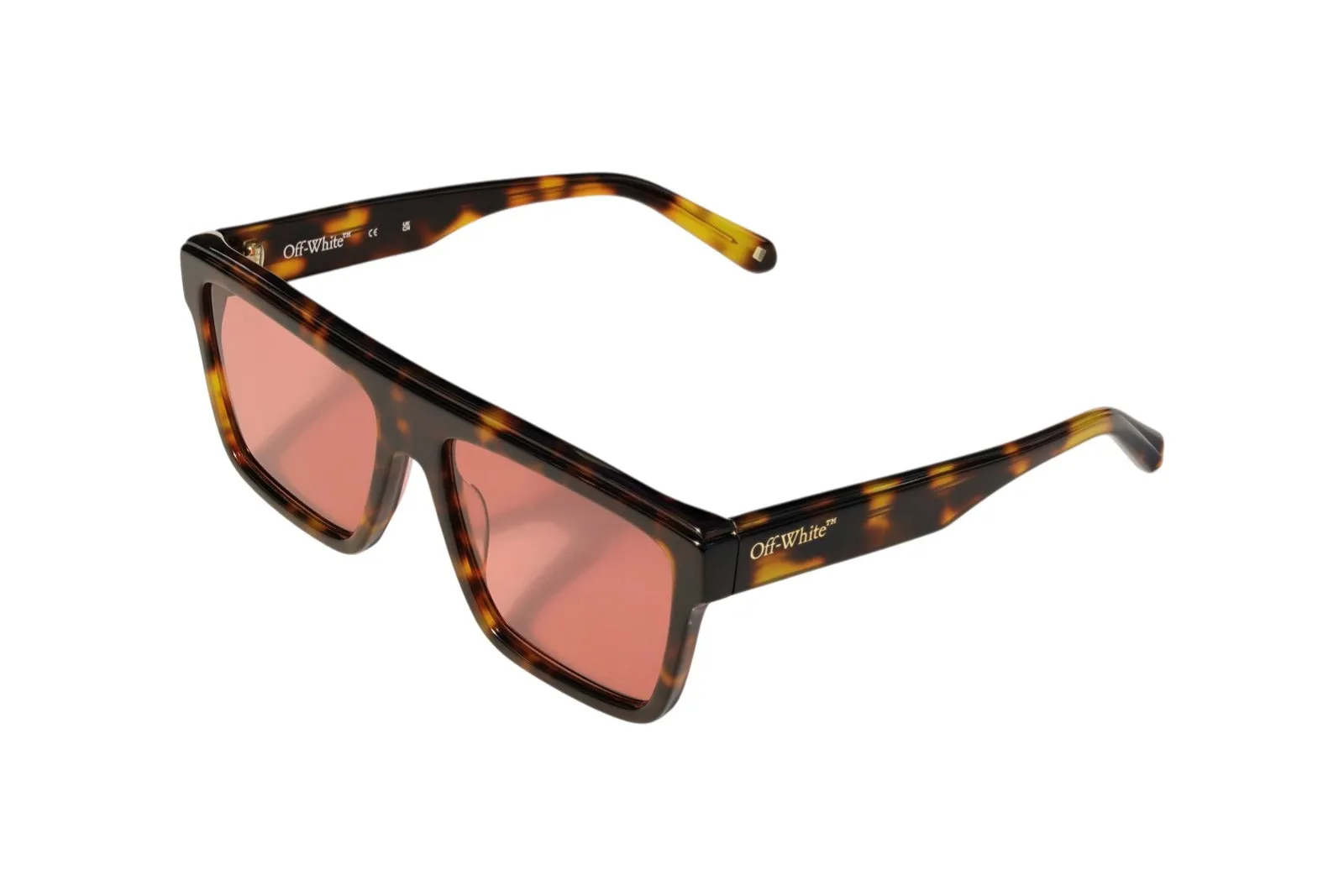 Off-White OW1039 Warwick 1007 Occhiali da sole Acetato Havana Rosso Squadrata Normale - immagine 1