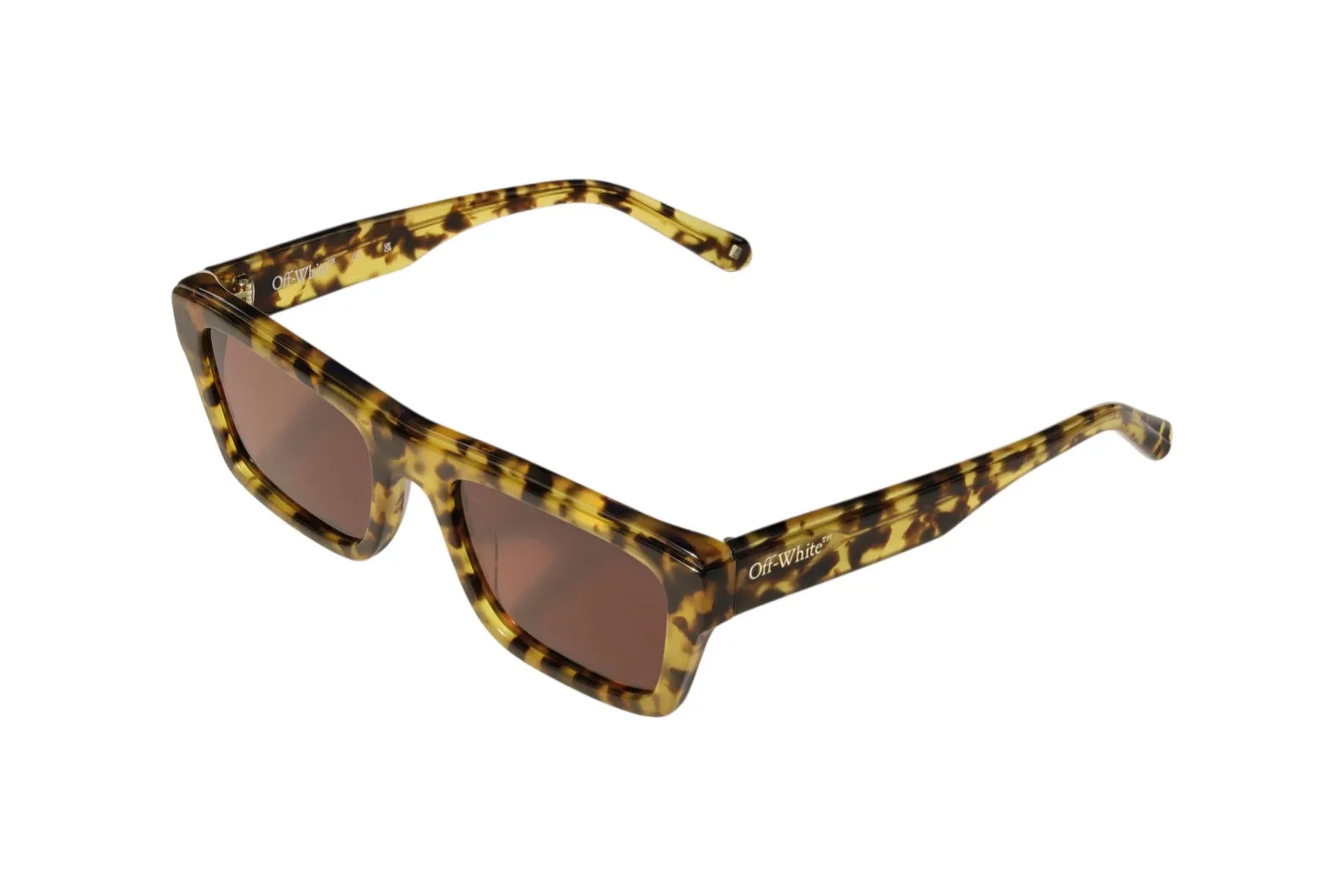 Off-White OW1038 FLINT 1964 Occhiali da sole Acetato Havana Marrone Squadrata Normale - immagine 1