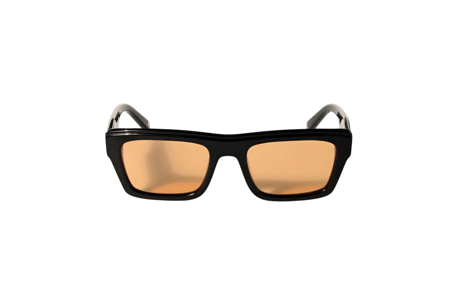 Off-White OW1038 FLINT 1020 Occhiali da sole Acetato Nero Arancione Squadrata Normale - immagine 2