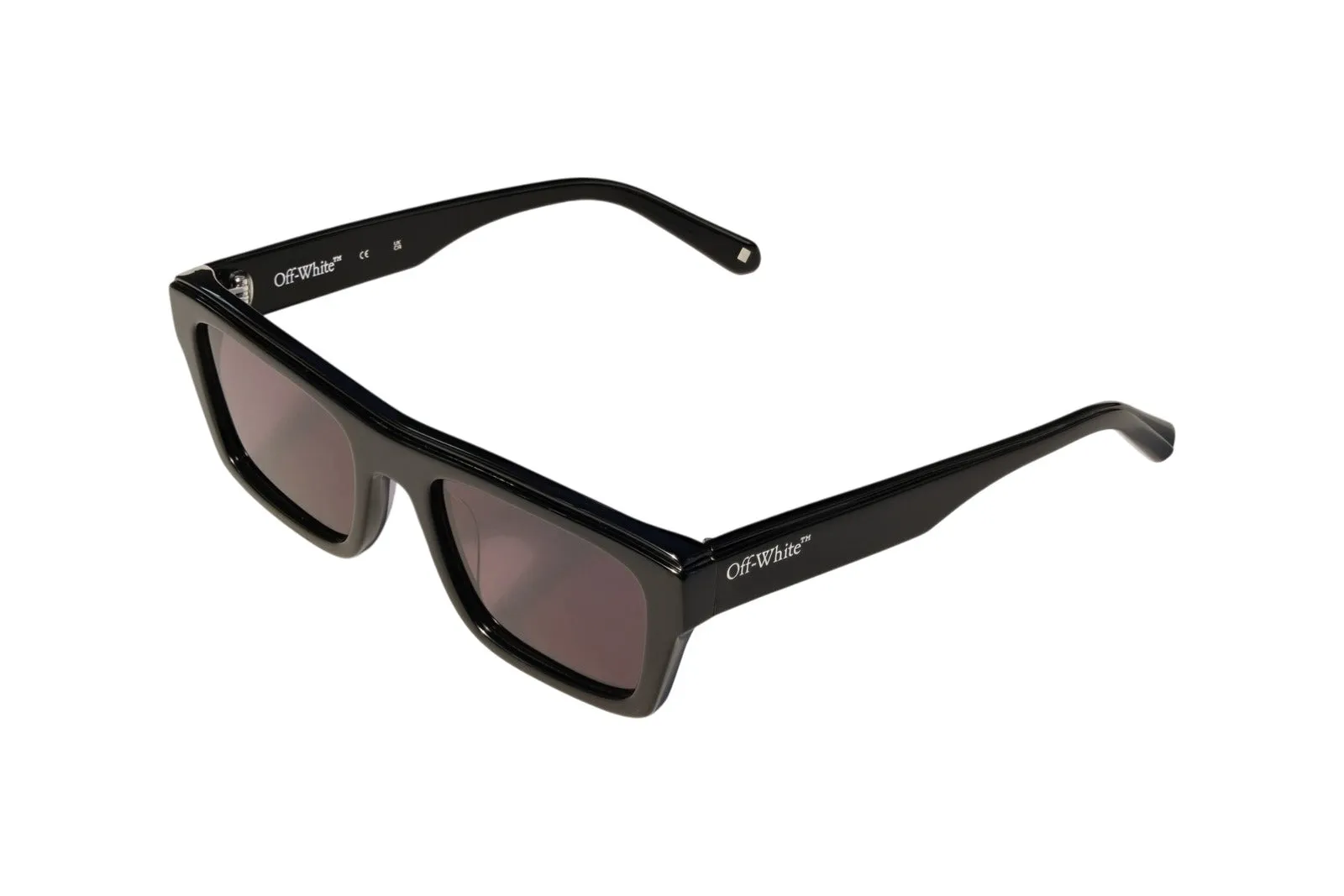 Off-White OW1038 FLINT 1007 Occhiali da sole Acetato Nero Fumo Squadrata Normale - immagine 1
