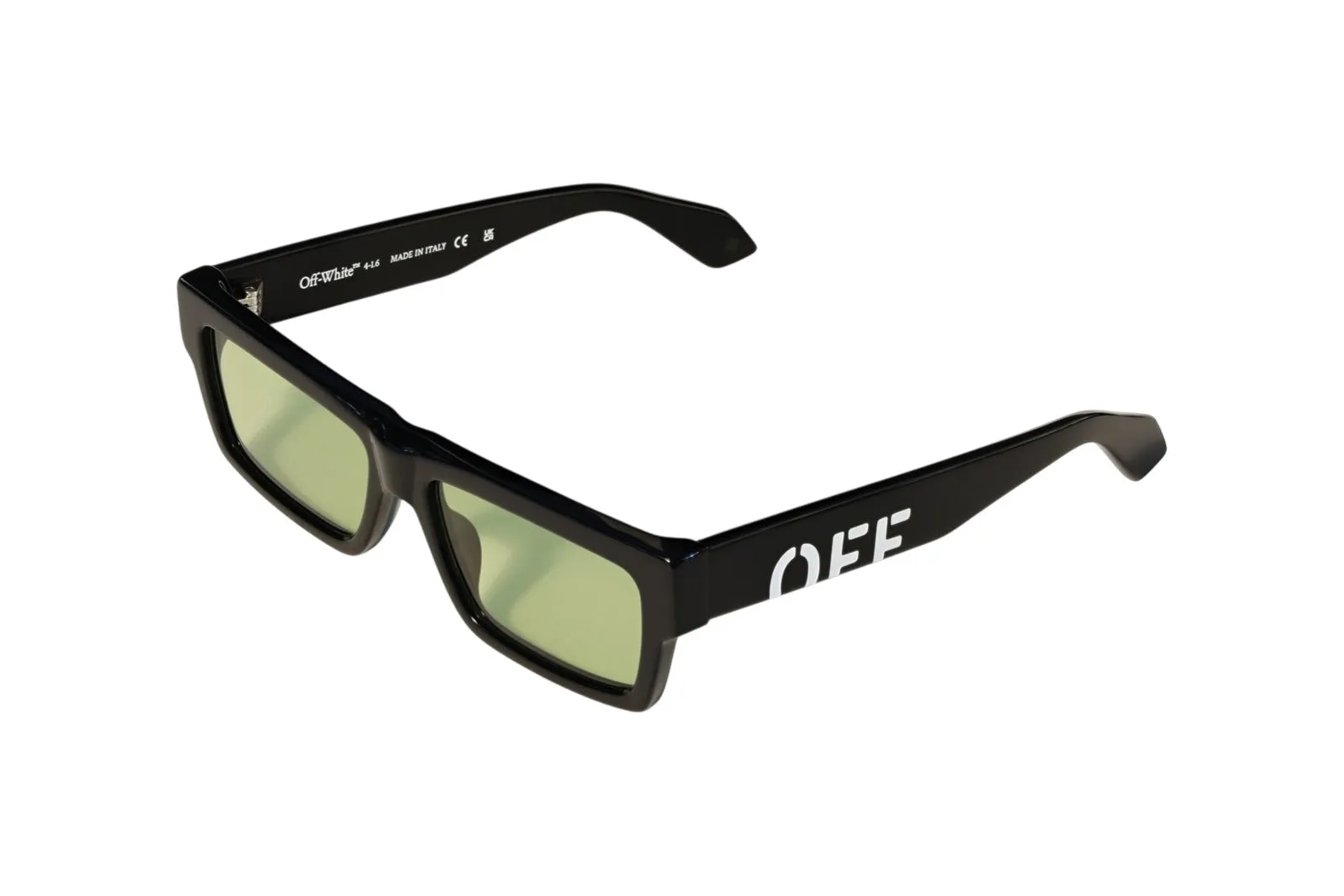 Off-White OW1035 MONTGOMERY 1050 Occhiali da sole Acetato Nero Verde Squadrata Normale - immagine 1