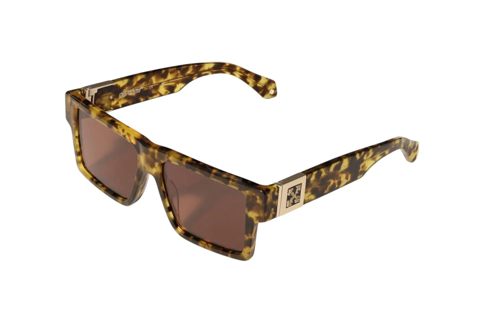 Off-White OW1057 HENDERSON 1960 Occhiali da sole Acetato Havana Marrone Squadrata Normale - immagine 1