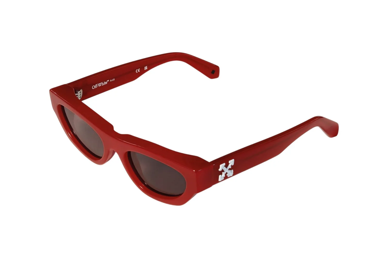Off-White OW1050 HONOLULU 2507 Occhiali da sole Acetato Rosso Grigio Geometrica Normale - immagine 1
