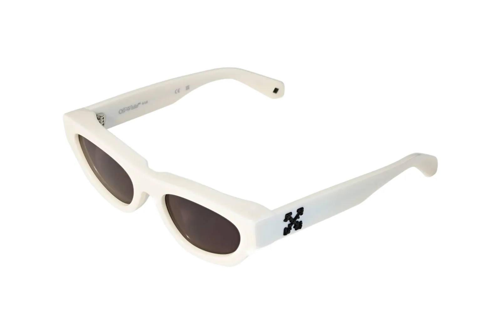 Off-White OW1050 HONOLULU 107 Occhiali da sole Acetato Bianco Grigio Geometrica Normale - immagine 1
