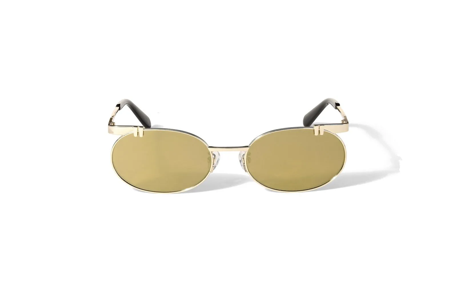 Off-White OW2030 7607 Occhiali da sole Metallo Oro Oro Rotonda Normale - immagine 2