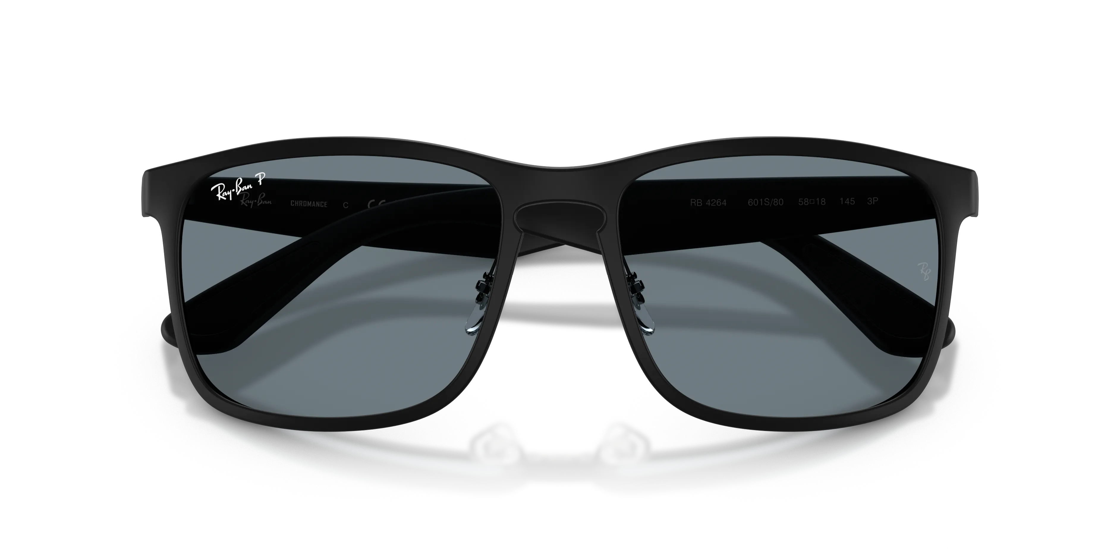 Ray - Ban RB4264 601S80 Occhiali da sole Nylon Nero Squadrata Polarizzata - immagine 2