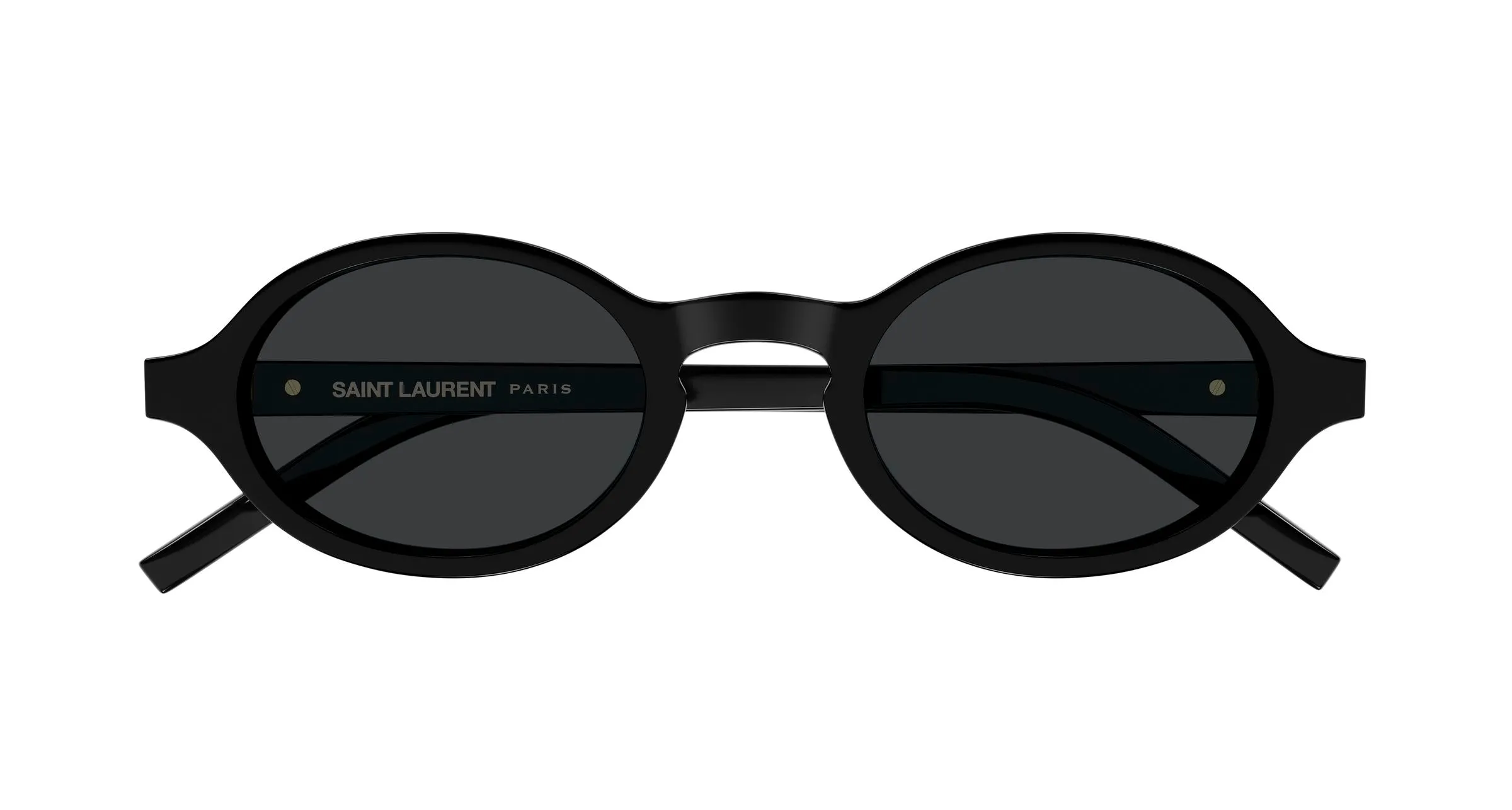 SAINT LAURENT SL M161 001 Occhiali da sole Acetato Nero Nero Rotonda - immagine 2