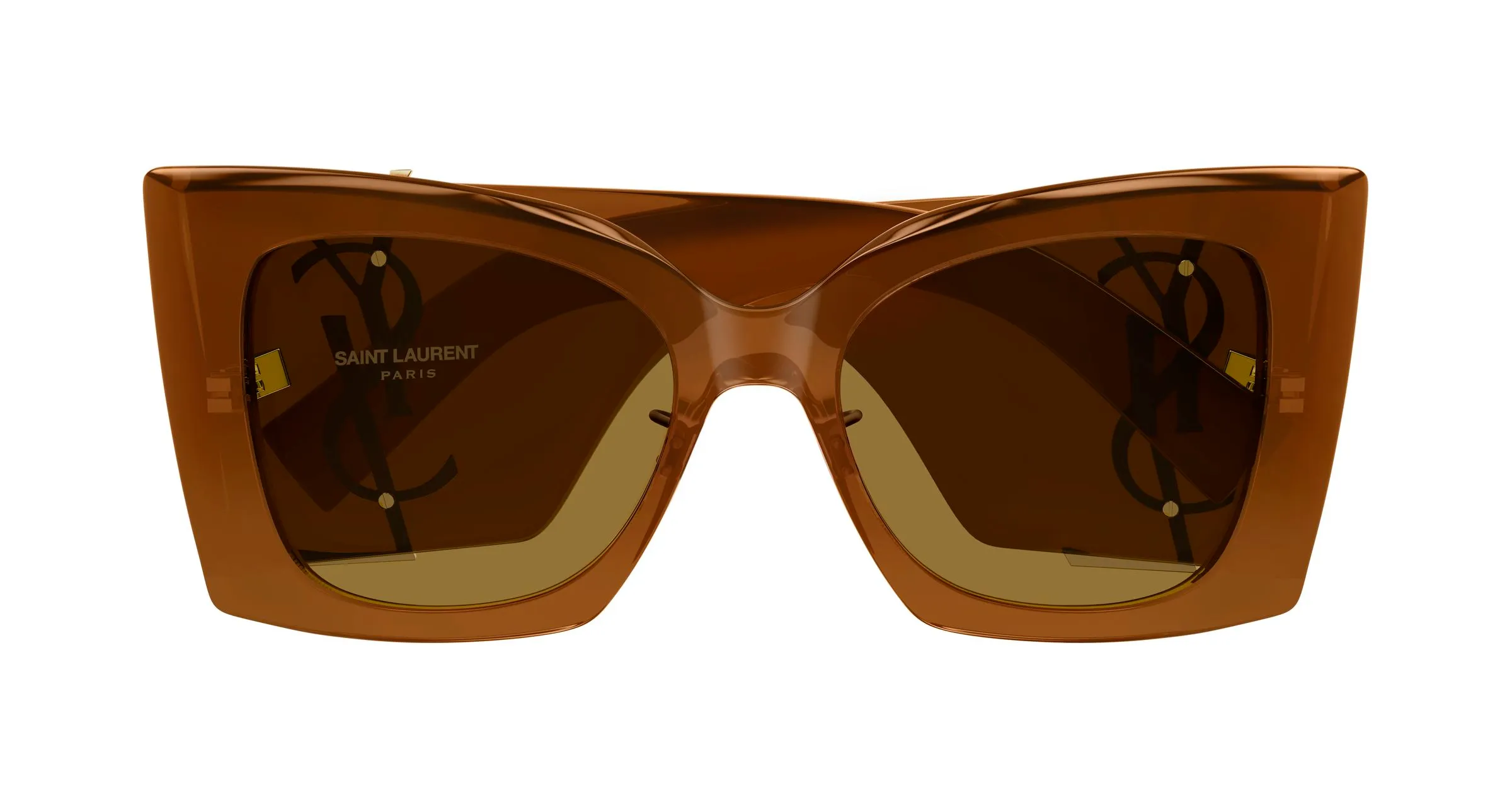 SAINT LAURENT SL M119/F BLAZE CRYSTAL 001 Occhiali da sole Bio-iniettato Marrone Marrone Cat Eye - immagine 2