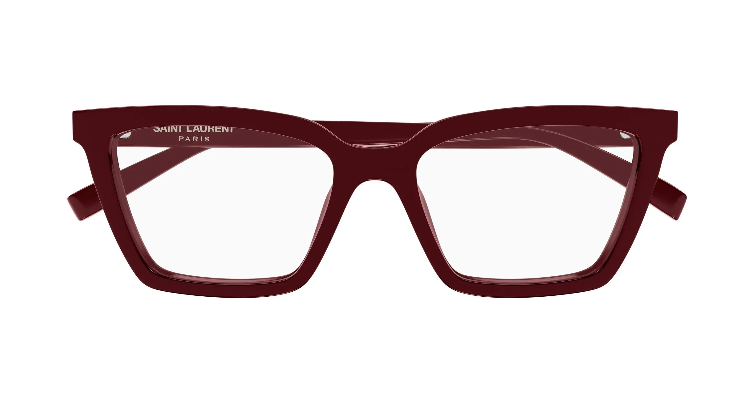 SAINT LAURENT SL 912 003 Montature da vista Acetato Bordeaux Trasparente Cat Eye - immagine 2