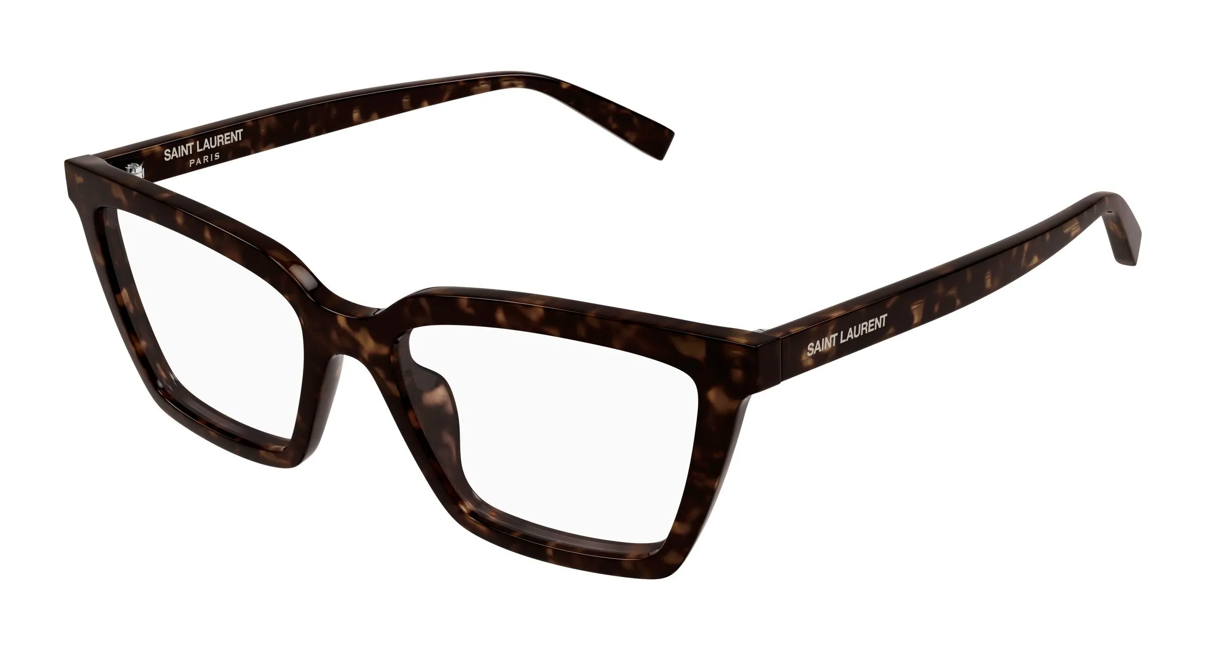 SAINT LAURENT SL 912 002 Montature da vista Acetato Havana Trasparente Cat Eye - immagine 1