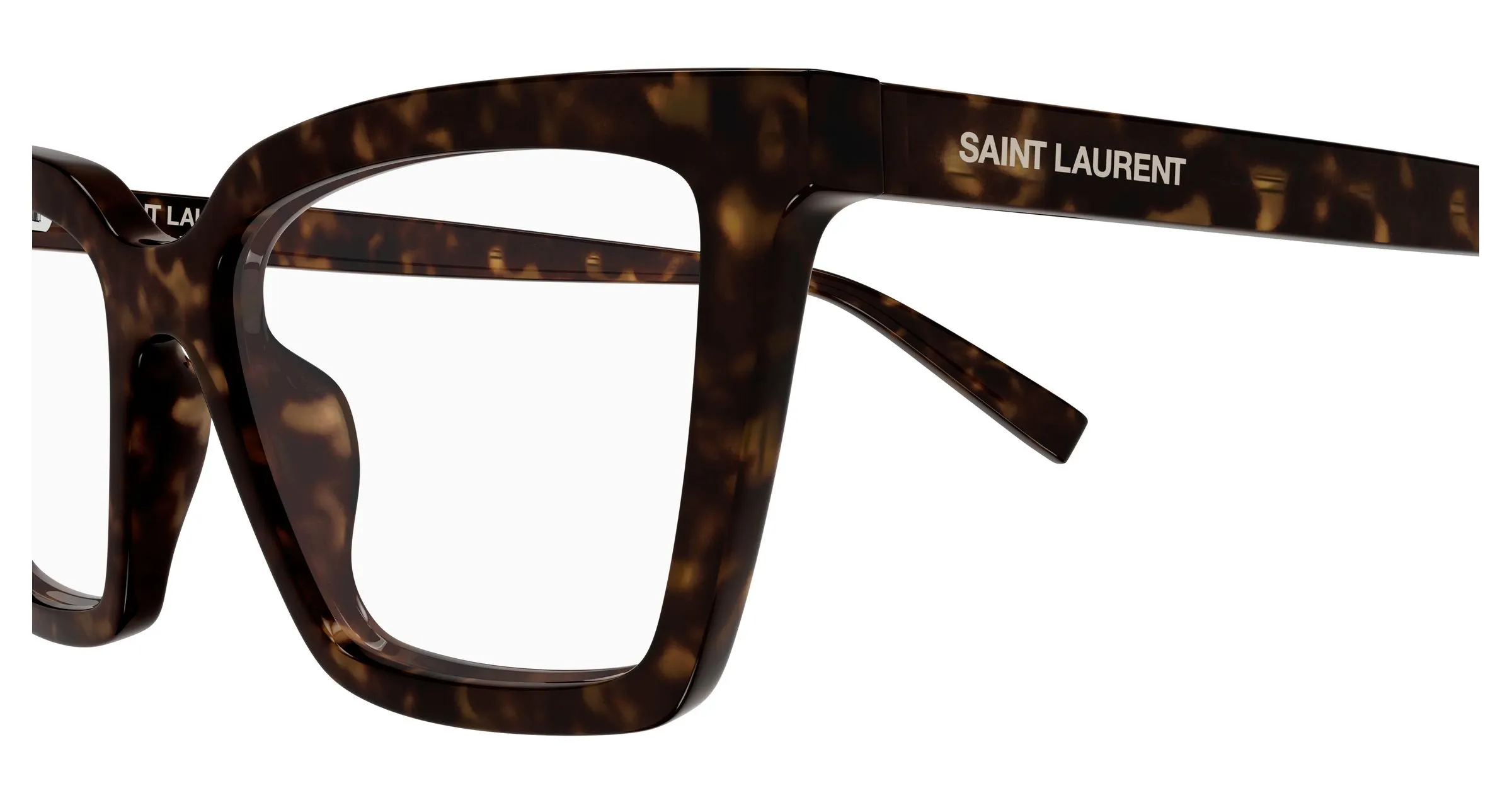 SAINT LAURENT SL 912 002 Montature da vista Acetato Havana Trasparente Cat Eye - immagine 3