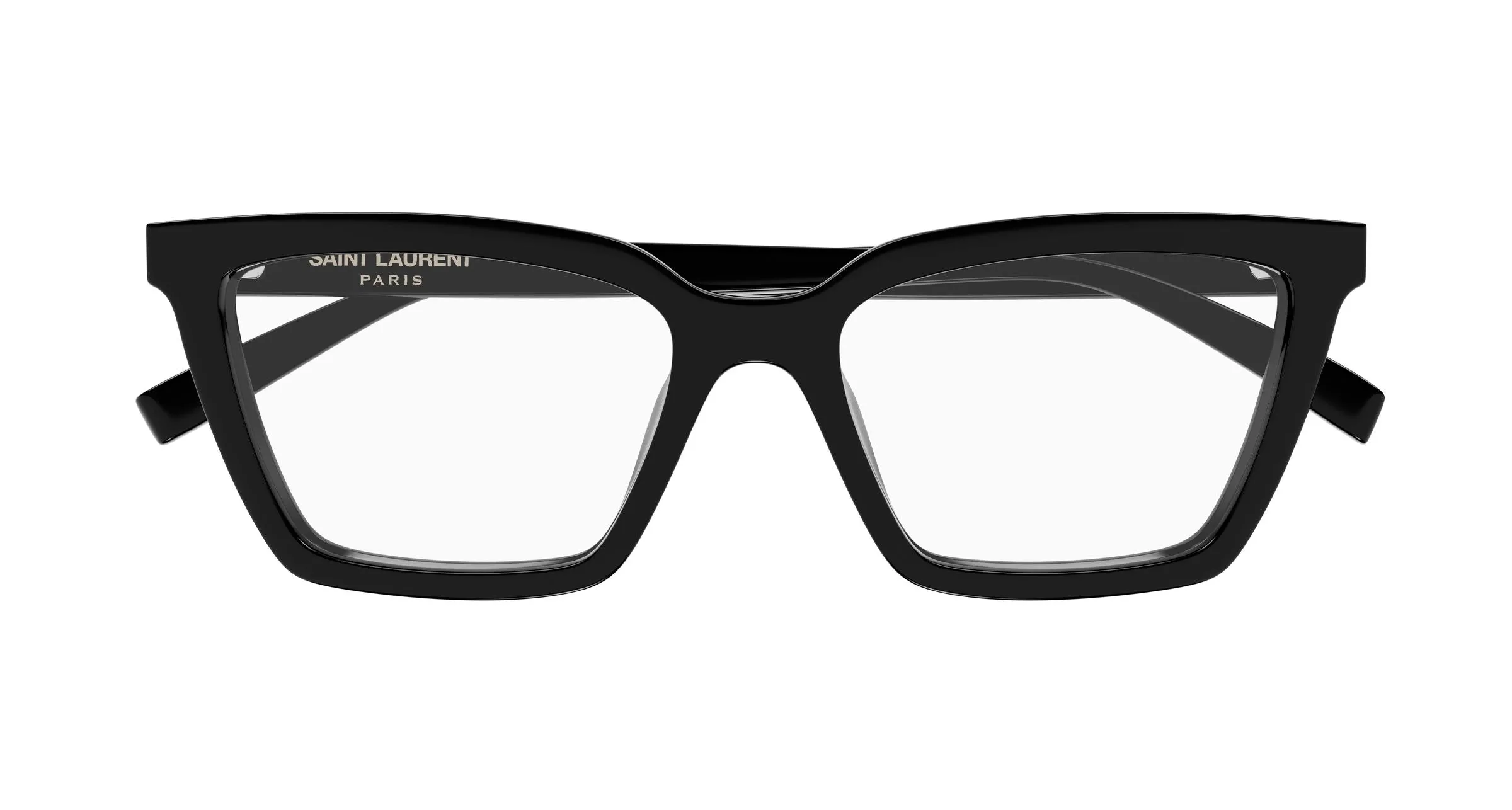 SAINT LAURENT SL 912 001 Montature da vista Acetato Nero Trasparente Cat Eye - immagine 2