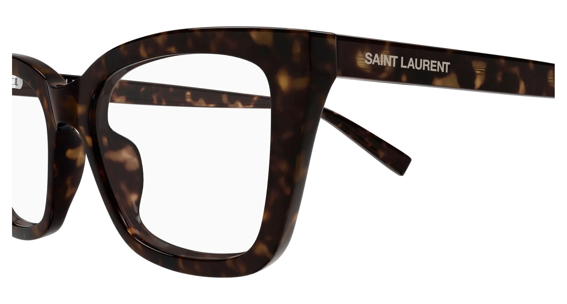 SAINT LAURENT SL 911 002 Montature da vista Acetato Havana Trasparente Cat Eye - immagine 3