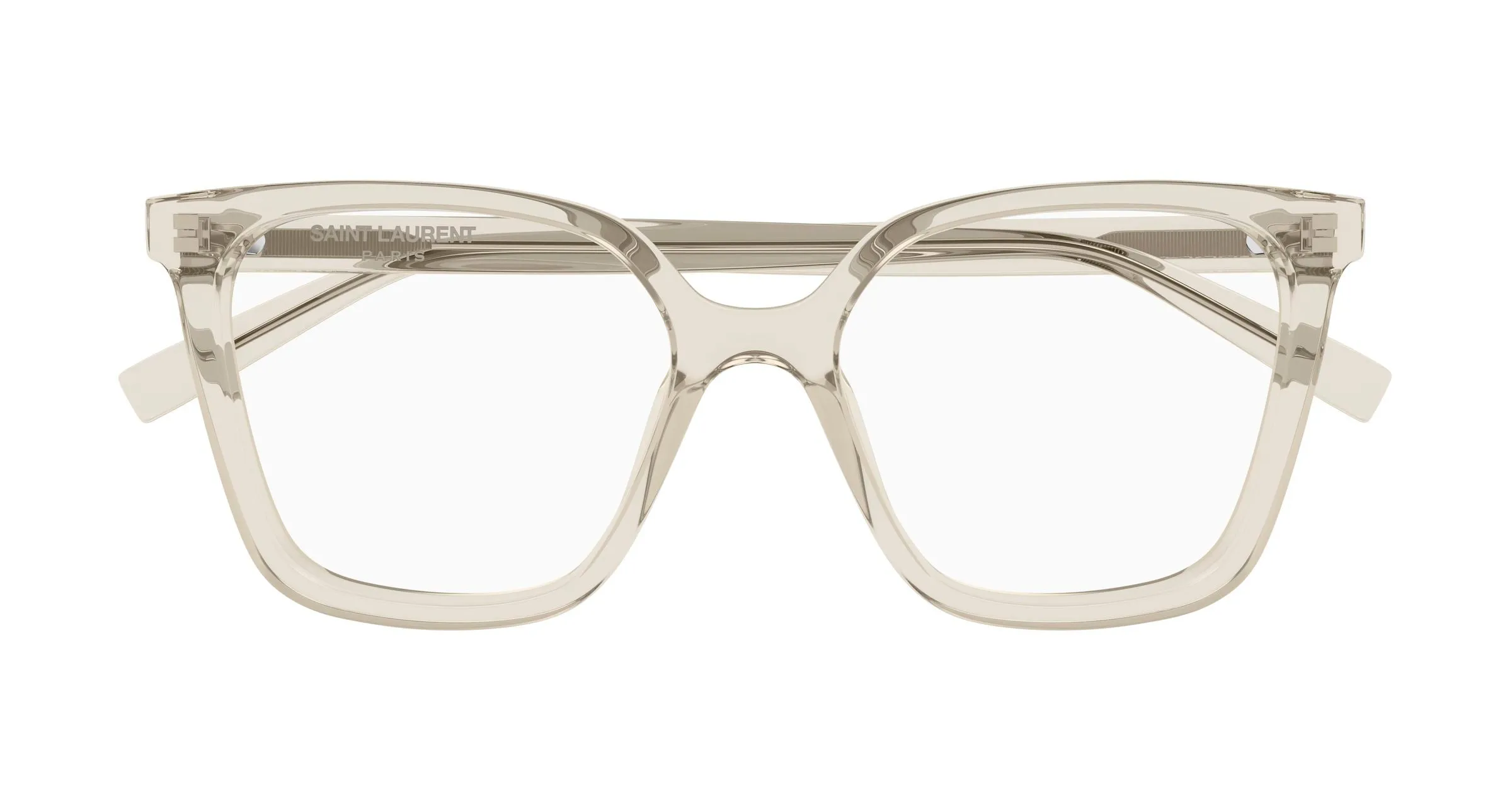 SAINT LAURENT SL 910 004 Montature da vista Acetato Beige Trasparente Cat Eye - immagine 2