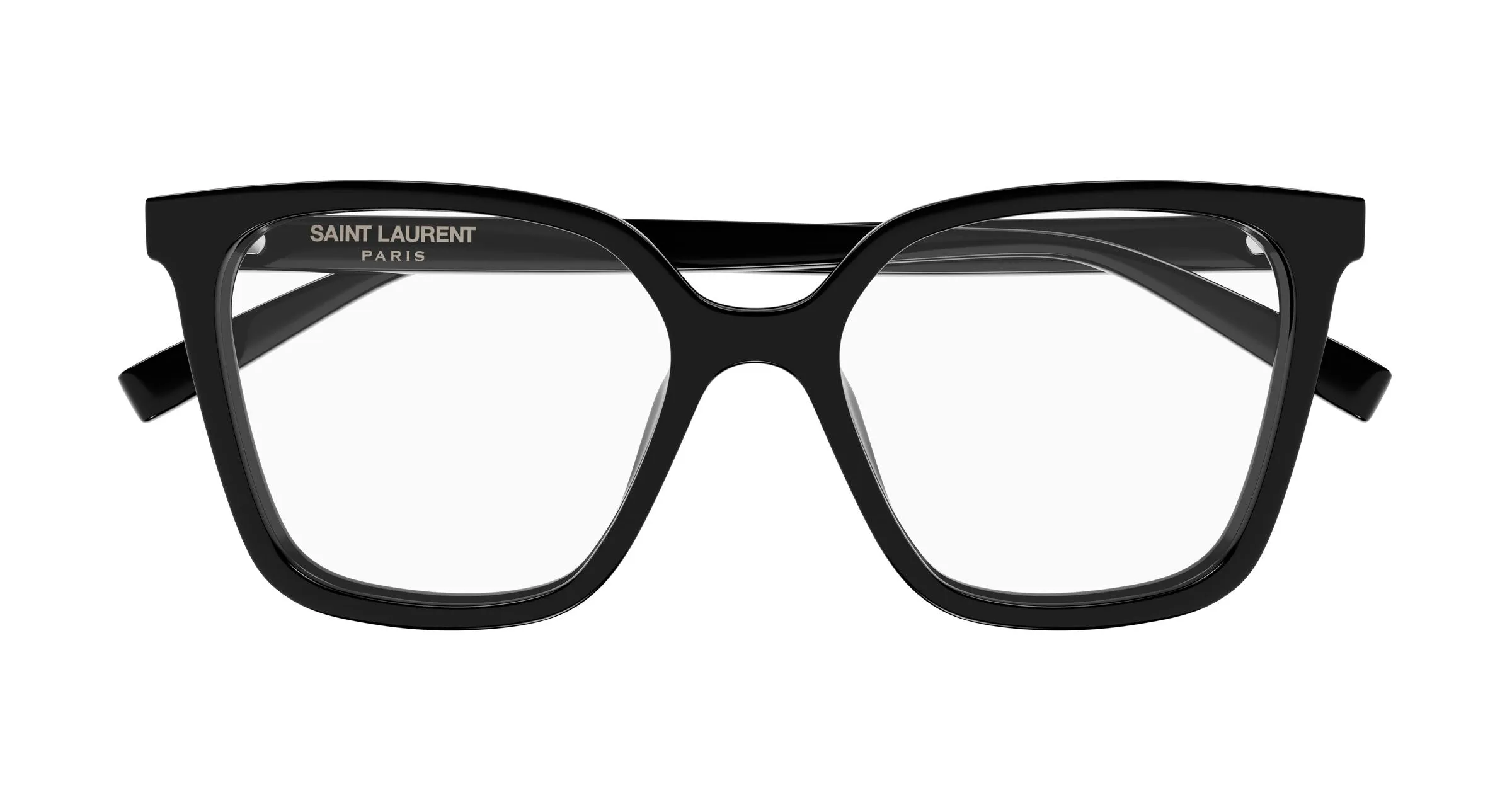 SAINT LAURENT SL 910 001 Montature da vista Acetato Nero Trasparente Cat Eye - immagine 2