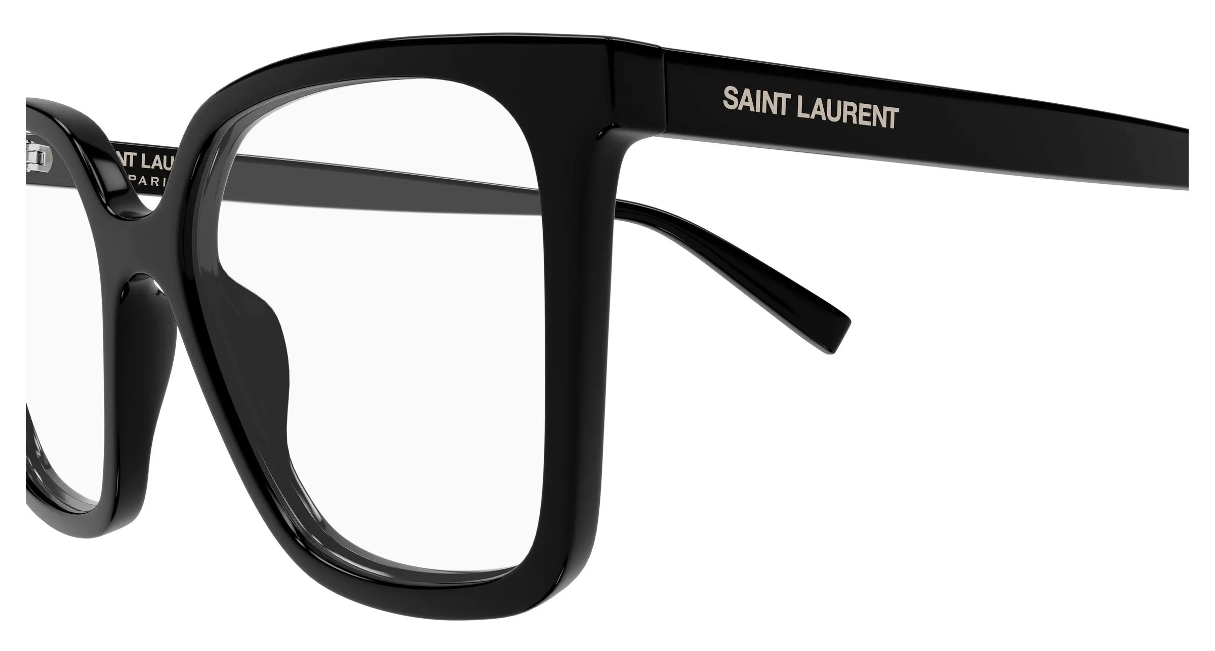 SAINT LAURENT SL 910 001 Montature da vista Acetato Nero Trasparente Cat Eye - immagine 3