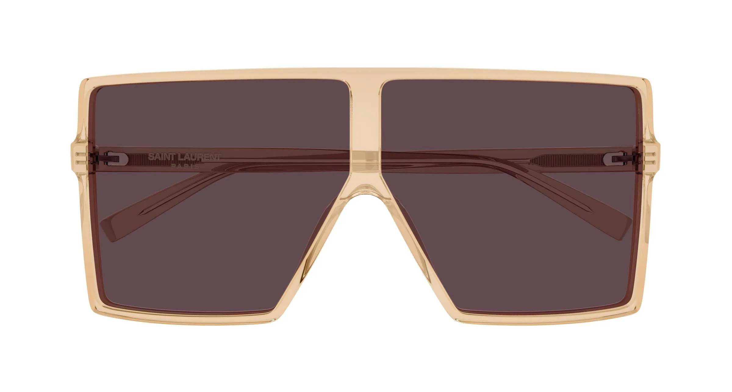 SAINT LAURENT SL 909 BETTY S 004 Occhiali da sole Acetato Giallo Rosso Squadrata - immagine 2