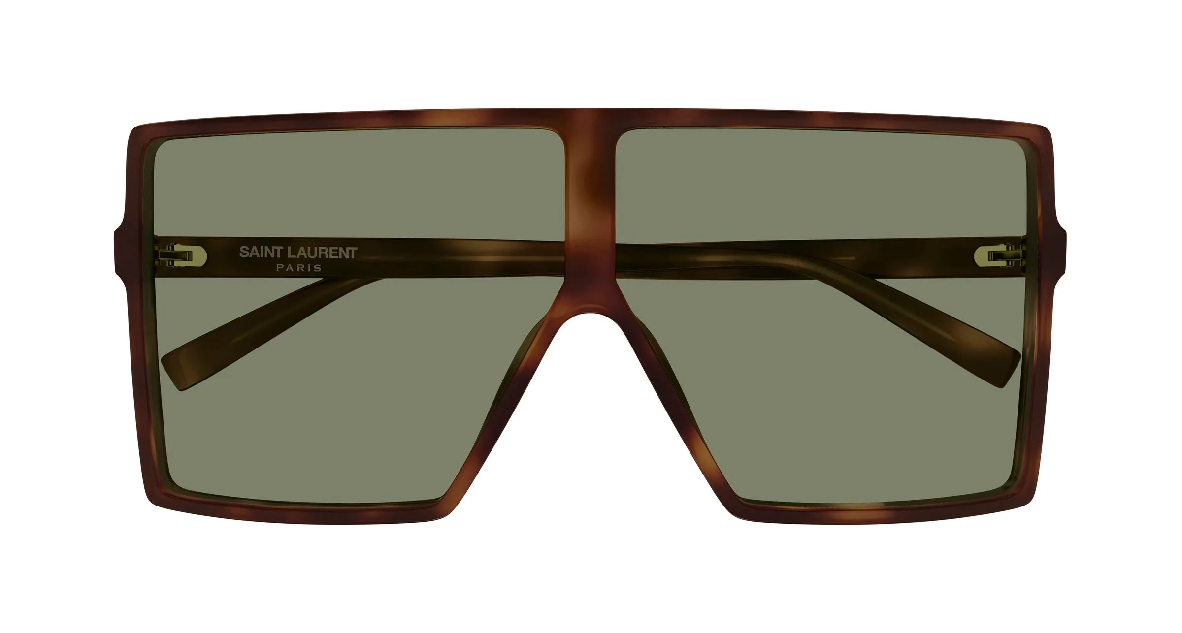SAINT LAURENT SL 909 BETTY S 003 Occhiali da sole Acetato Havana Verde Squadrata - immagine 2