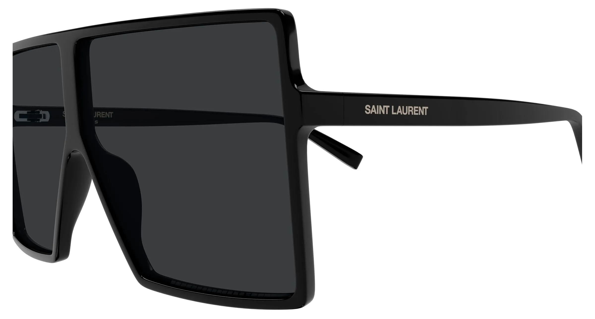SAINT LAURENT SL 909 BETTY S 001 Occhiali da sole Acetato Nero Nero Squadrata - immagine 3