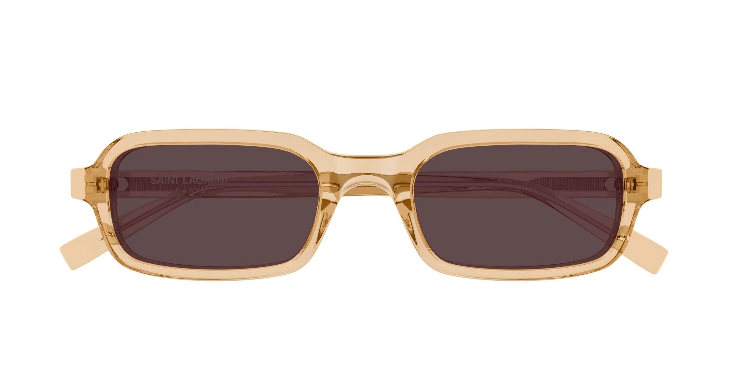 SAINT LAURENT SL 908 004 Occhiali da sole Acetato Giallo Rosso Squadrata - immagine 2