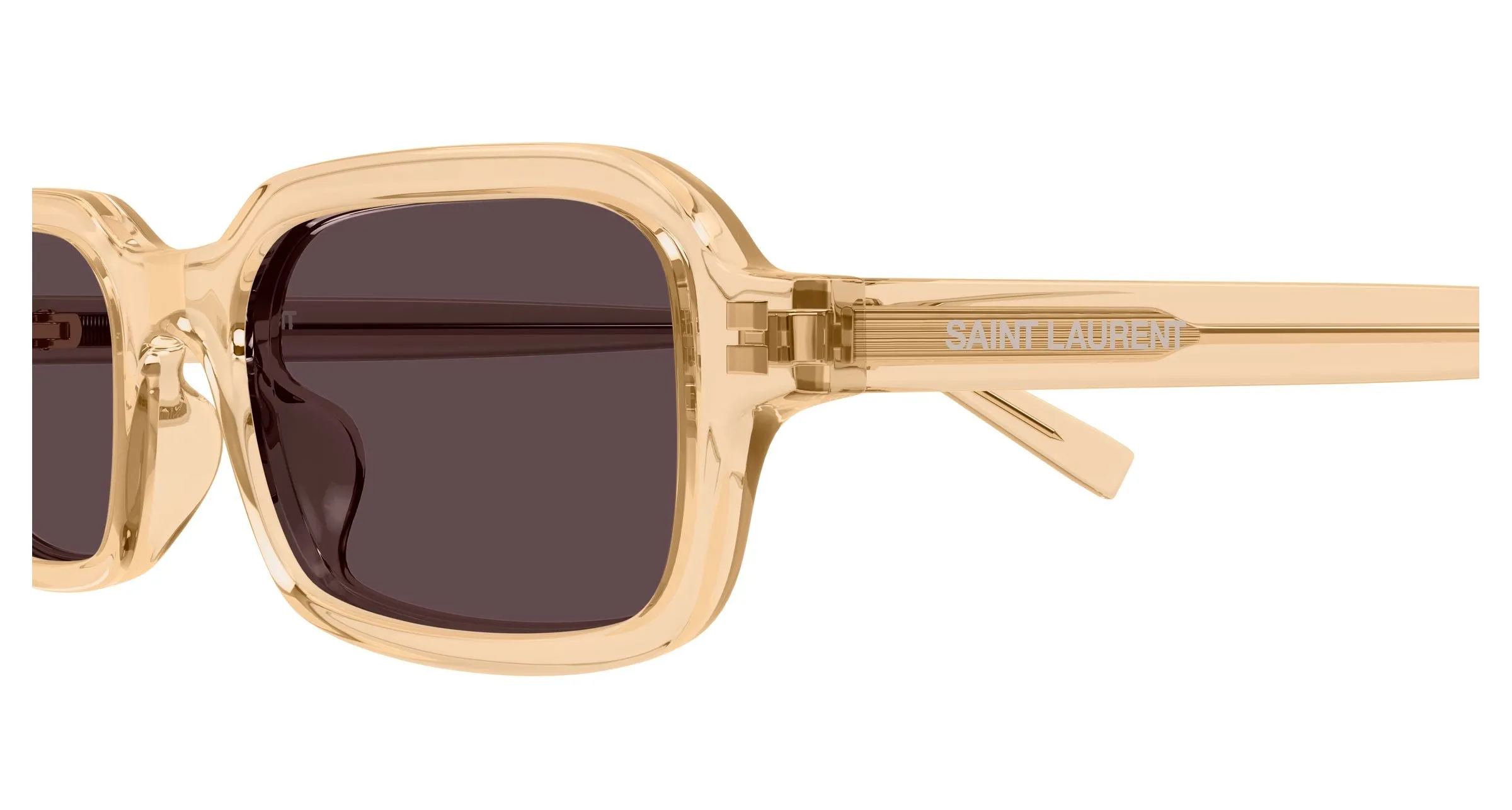 SAINT LAURENT SL 908 004 Occhiali da sole Acetato Giallo Rosso Squadrata - immagine 3