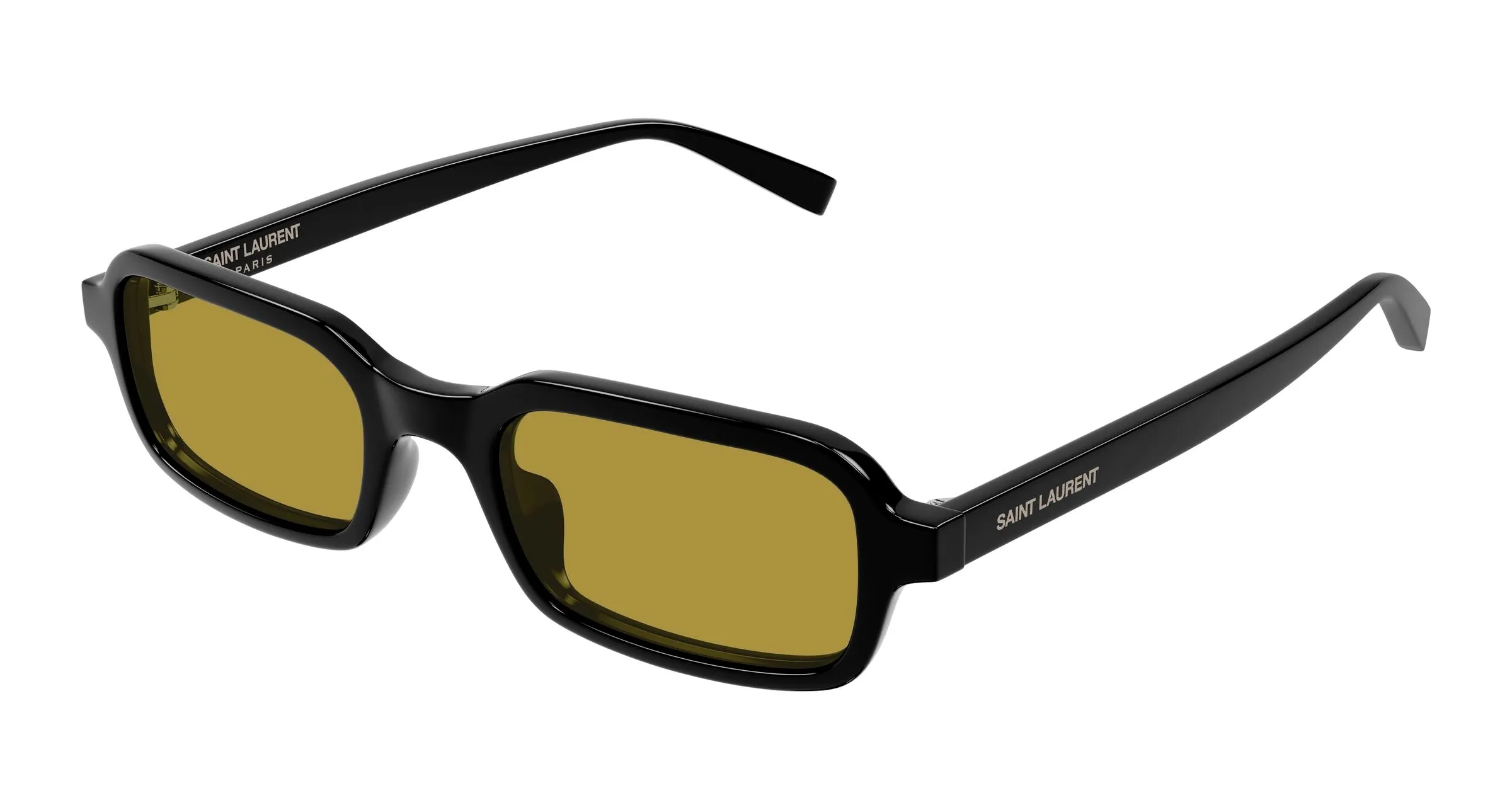 SAINT LAURENT SL 908 002 Occhiali da sole Acetato Nero Giallo Squadrata - immagine 1