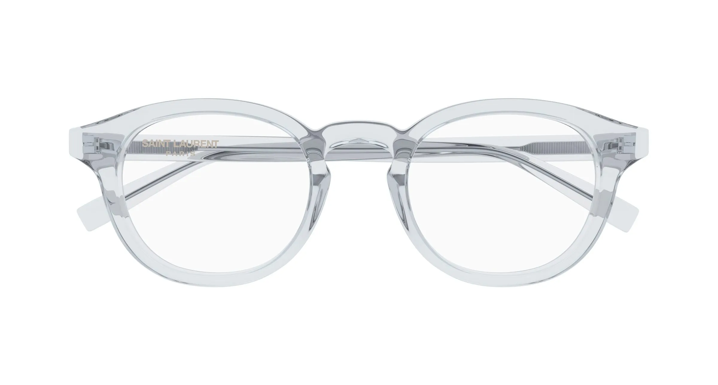 SAINT LAURENT SL 907 006 Montature da vista Acetato Grigio Trasparente Cat Eye - immagine 2