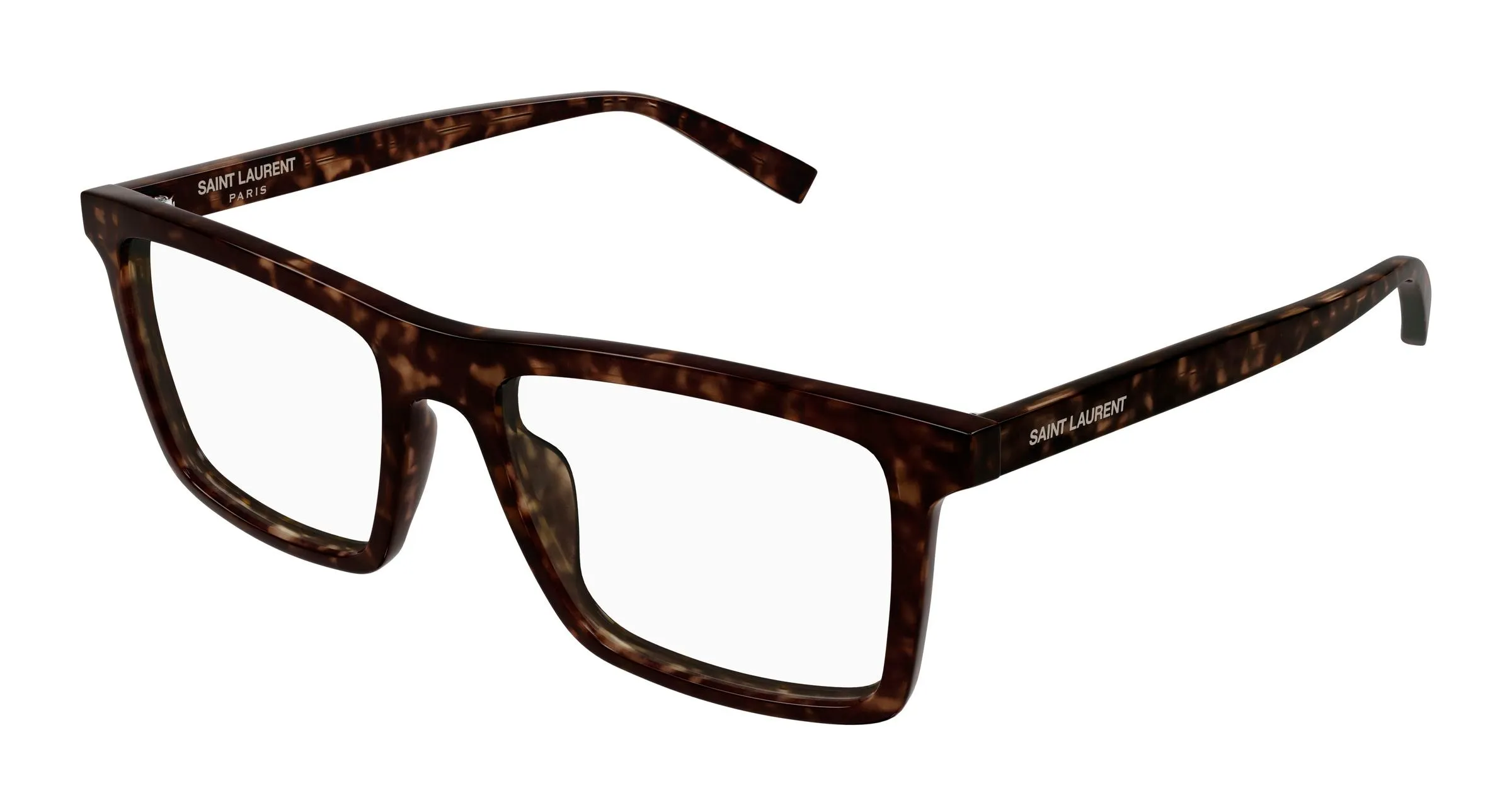 SAINT LAURENT SL 906 005 Montature da vista Acetato Havana Trasparente Squadrata - immagine 1