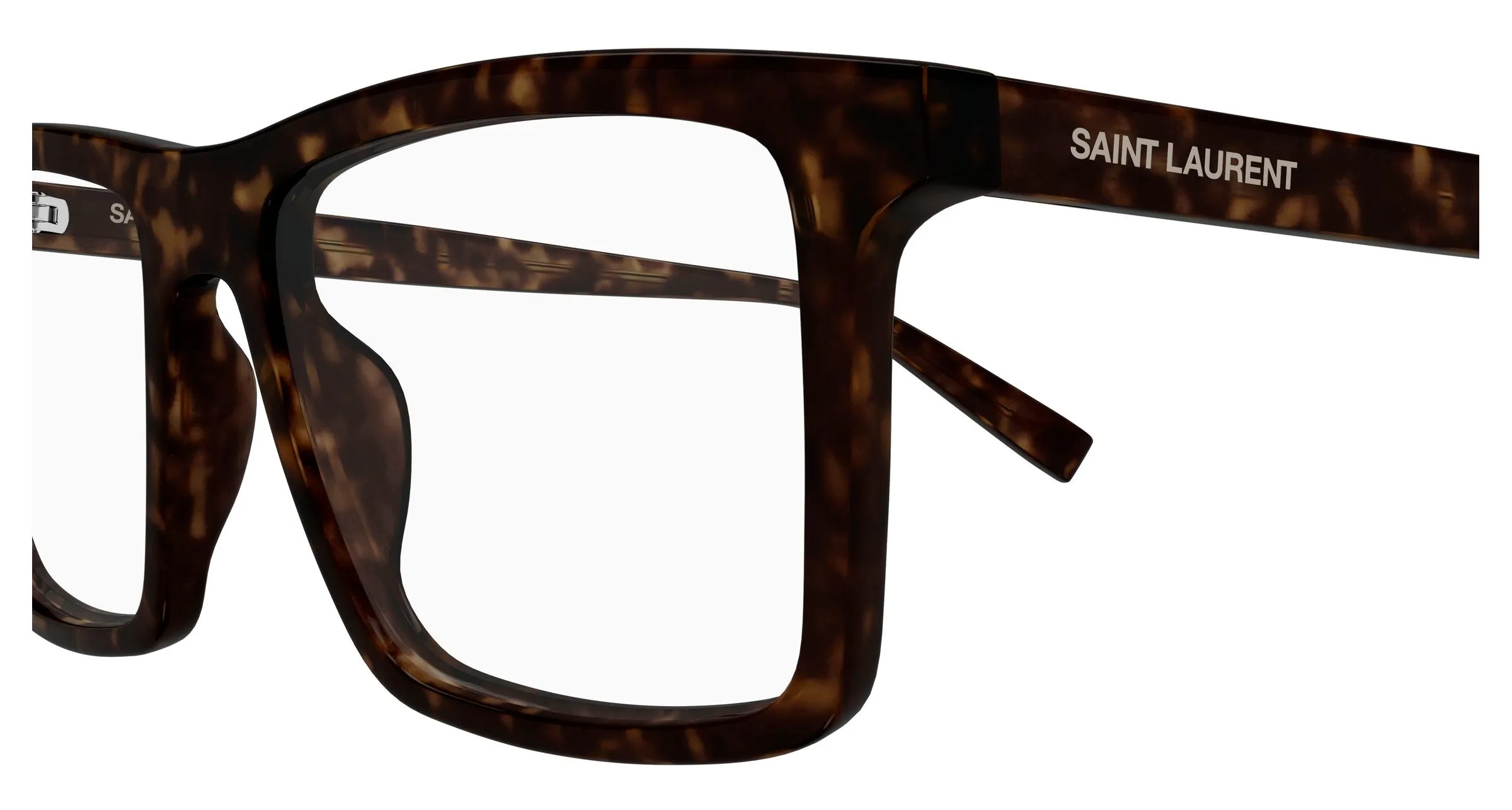 SAINT LAURENT SL 906 005 Montature da vista Acetato Havana Trasparente Squadrata - immagine 3