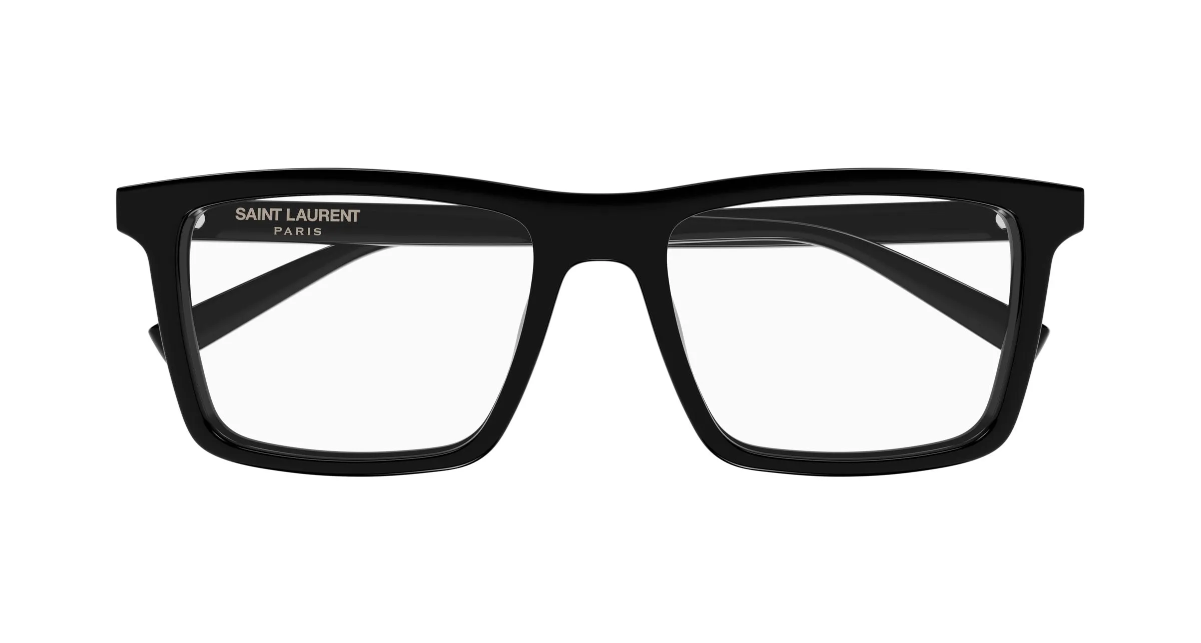 SAINT LAURENT SL 906 004 Montature da vista Acetato Nero Trasparente Squadrata - immagine 2