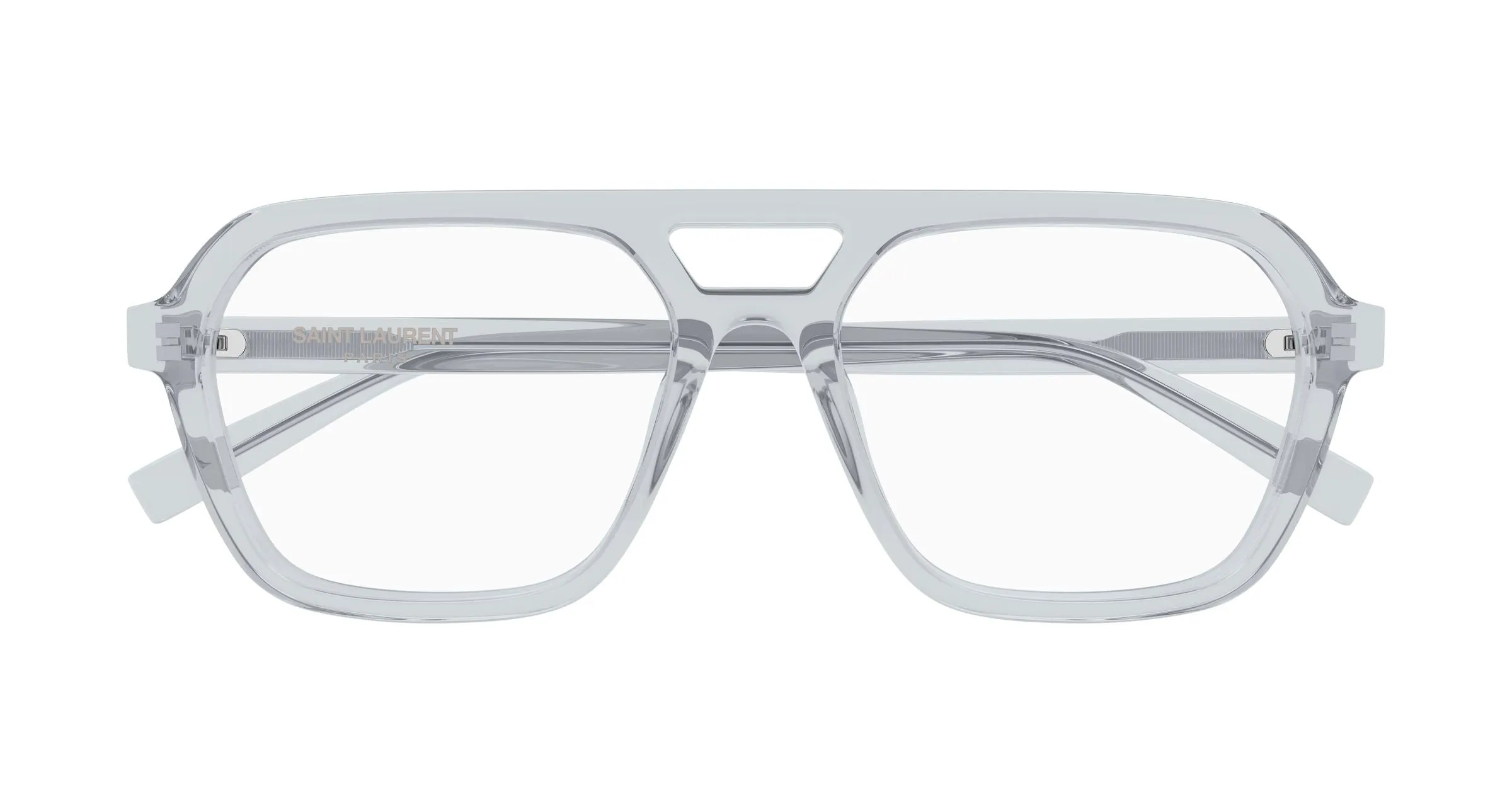 SAINT LAURENT SL 905 OPT 003 Montature da vista Acetato Grigio Trasparente Squadrata - immagine 2