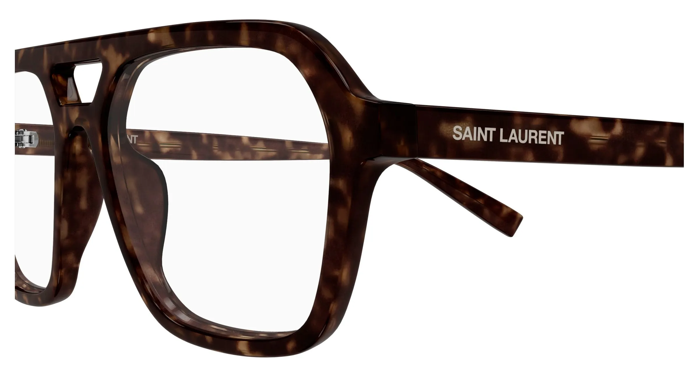 SAINT LAURENT SL 905 OPT 002 Montature da vista Acetato Havana Trasparente Squadrata - immagine 3