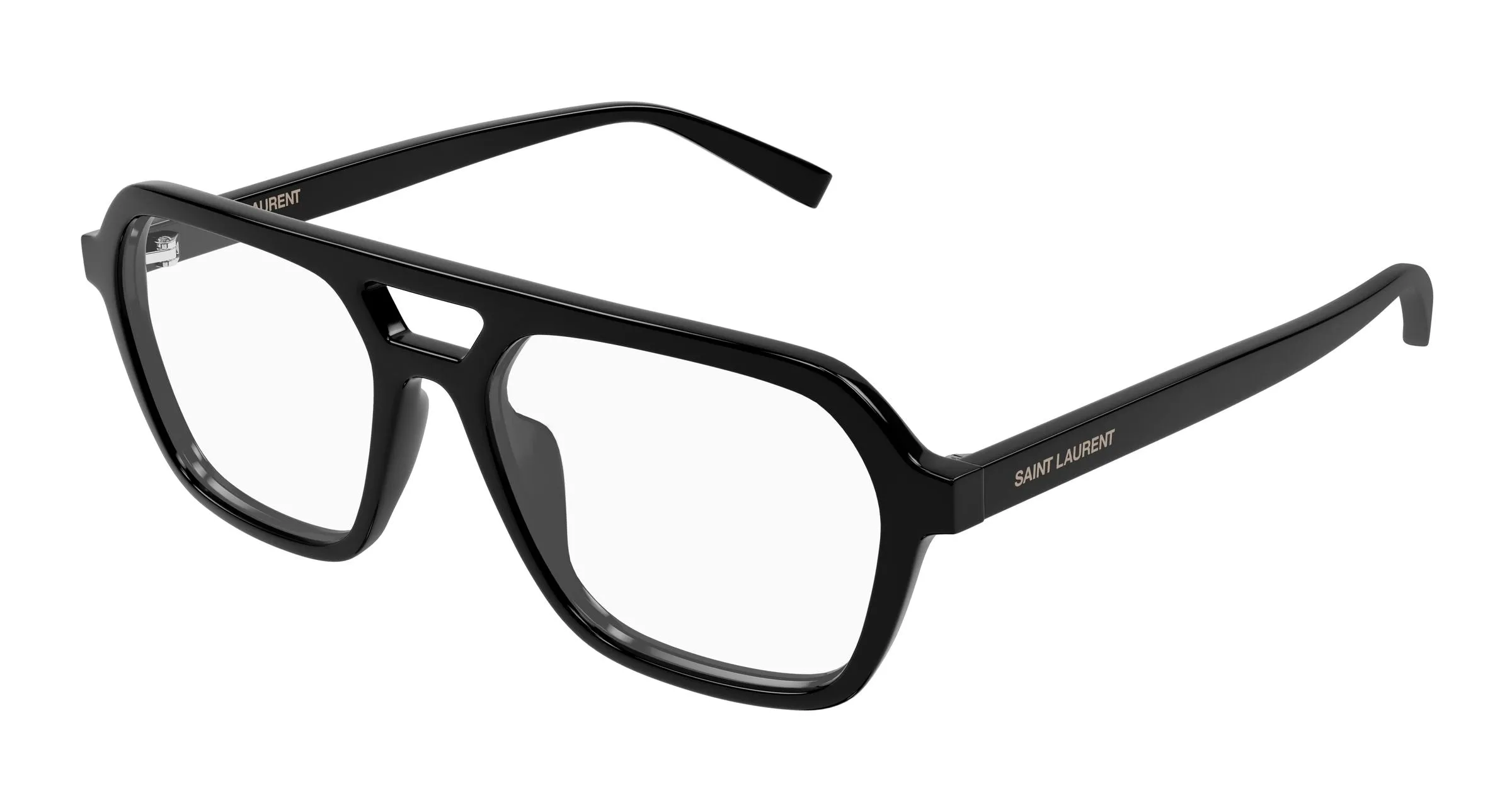SAINT LAURENT SL 905 OPT 001 Montature da vista Acetato Nero Trasparente Squadrata - immagine 1