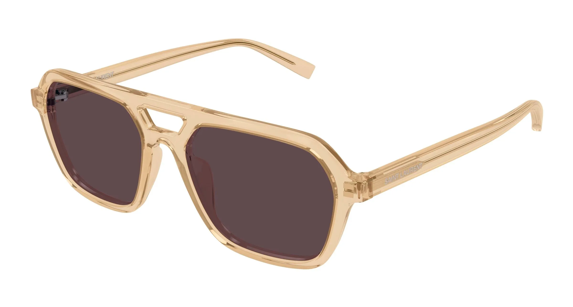 SAINT LAURENT SL 905 004 Occhiali da sole Acetato Giallo Rosso Squadrata - immagine 1