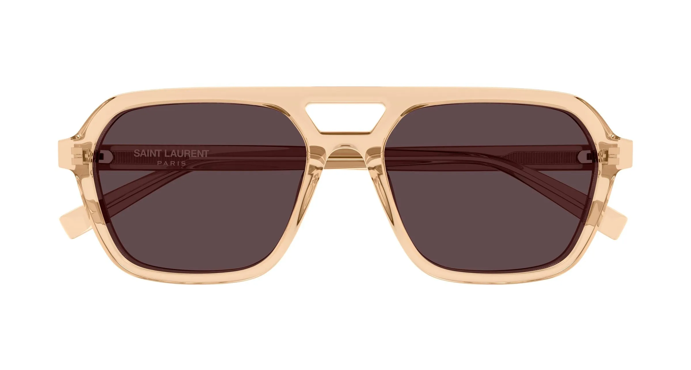 SAINT LAURENT SL 905 004 Occhiali da sole Acetato Giallo Rosso Squadrata - immagine 2