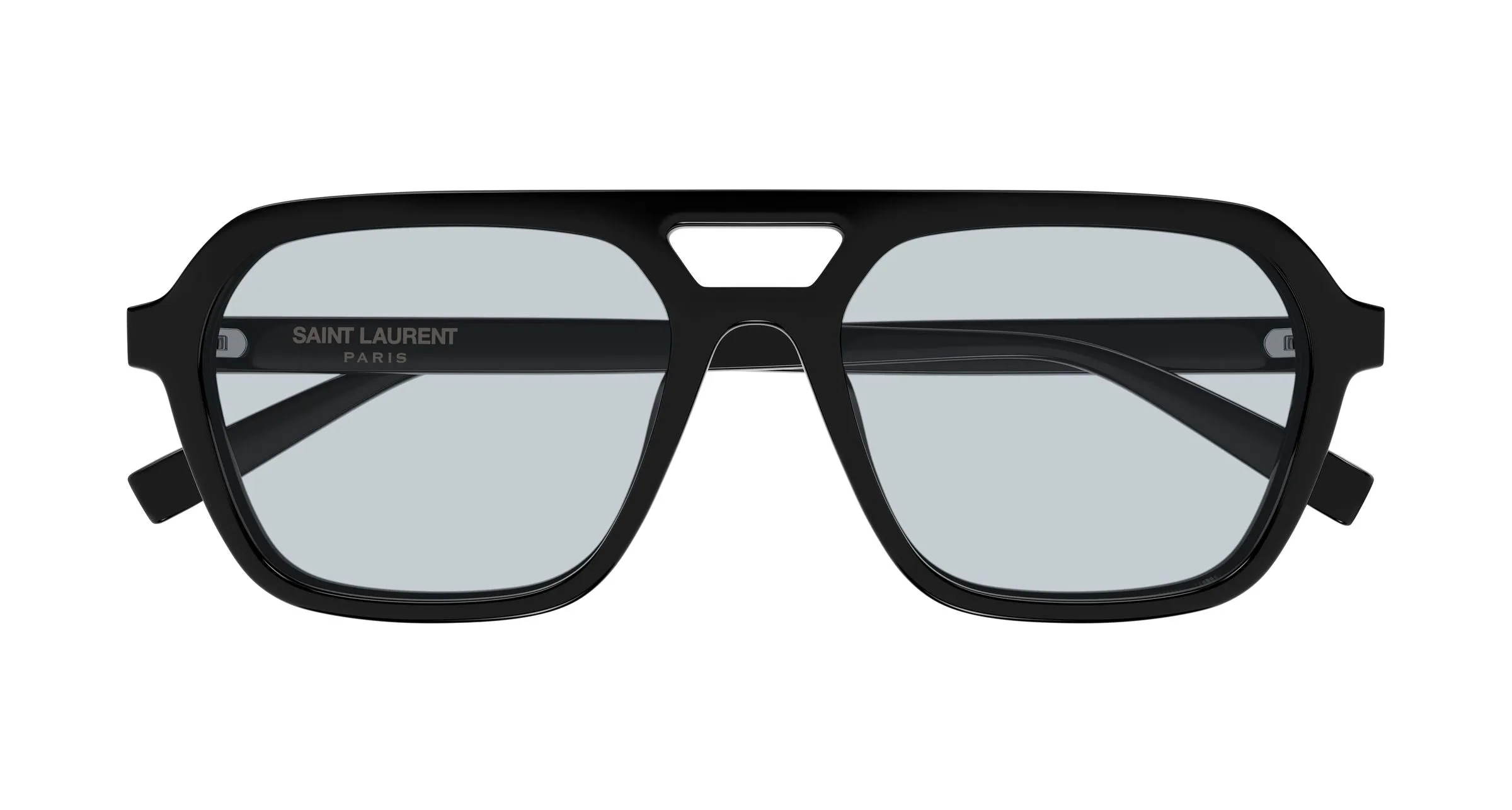SAINT LAURENT SL 905 002 Occhiali da sole Acetato Nero Azzurro Squadrata - immagine 2