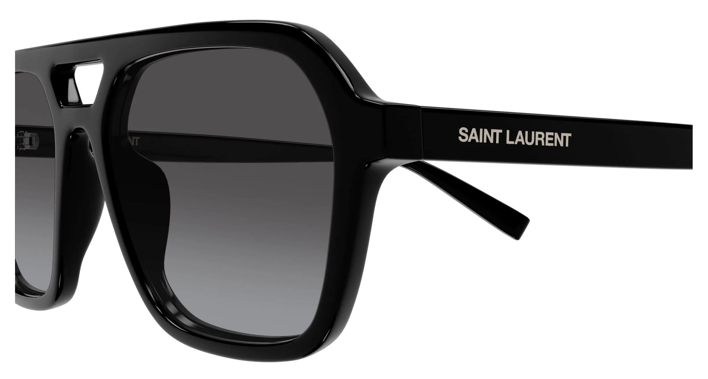 SAINT LAURENT SL 905 001 Occhiali da sole Acetato Nero Grigio Squadrata - immagine 3