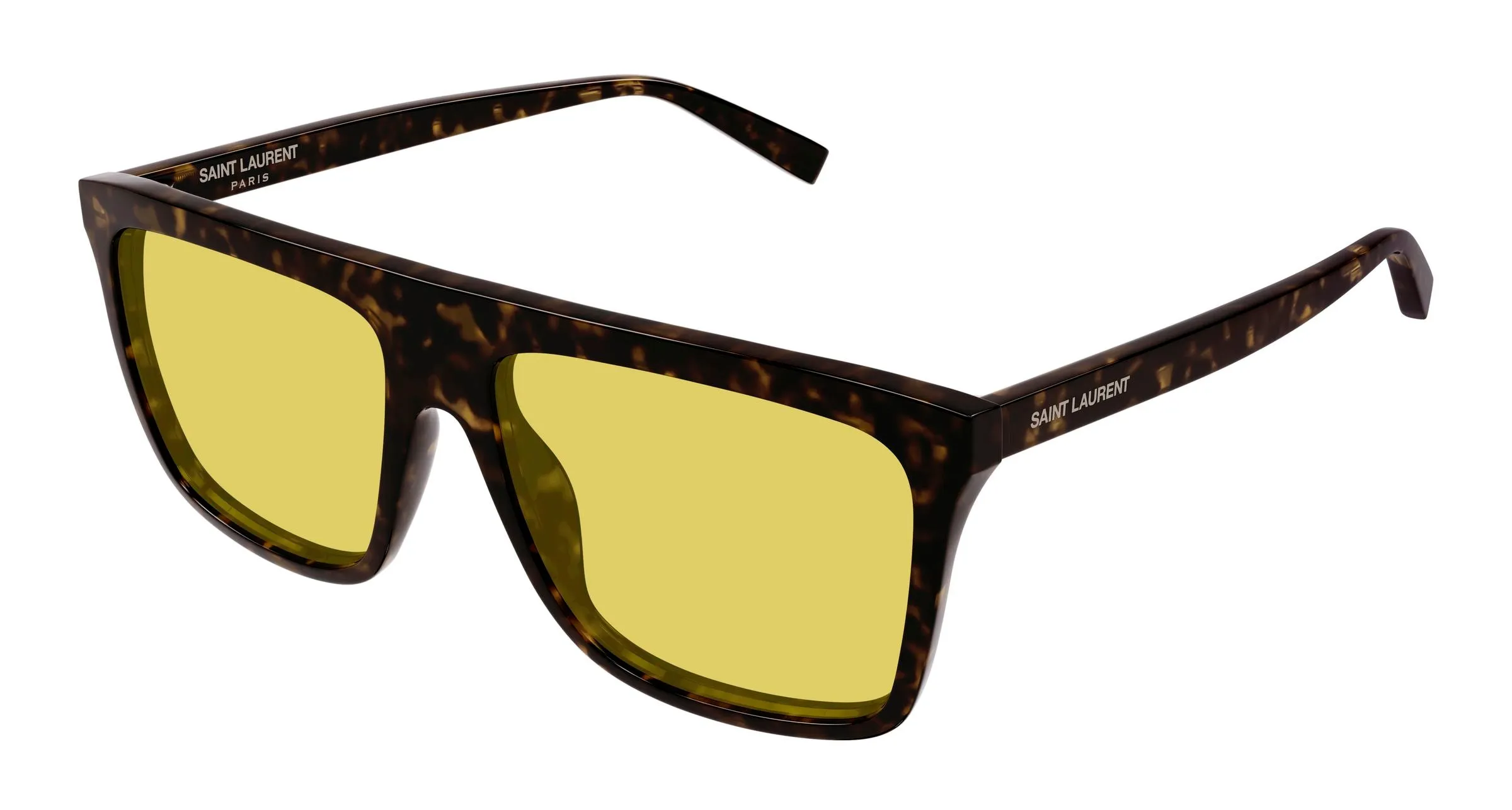 SAINT LAURENT SL 904 003 Occhiali da sole Acetato Havana Giallo Squadrata - immagine 1