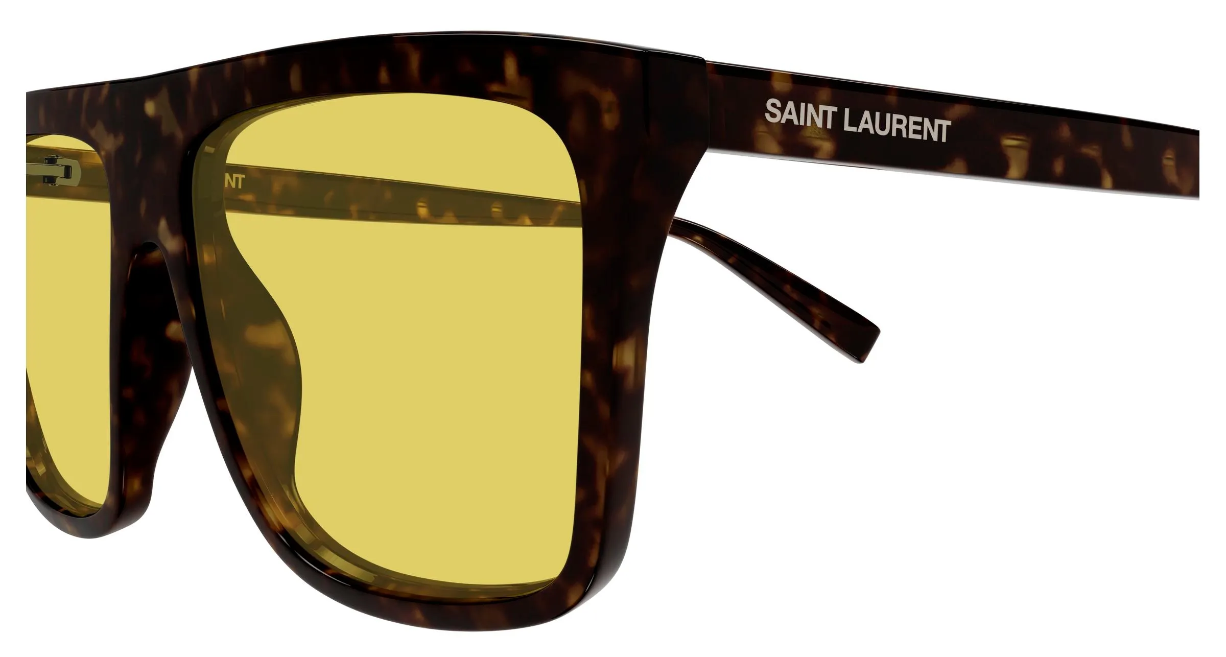 SAINT LAURENT SL 904 003 Occhiali da sole Acetato Havana Giallo Squadrata - immagine 3